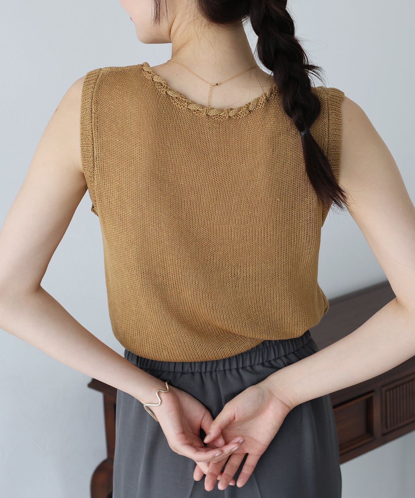 【SALE】リボンノースリサマーニット【ネコポス】