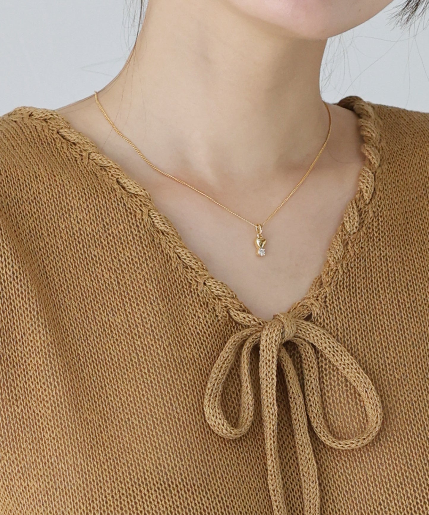 【SALE】リボンノースリサマーニット【ネコポス】