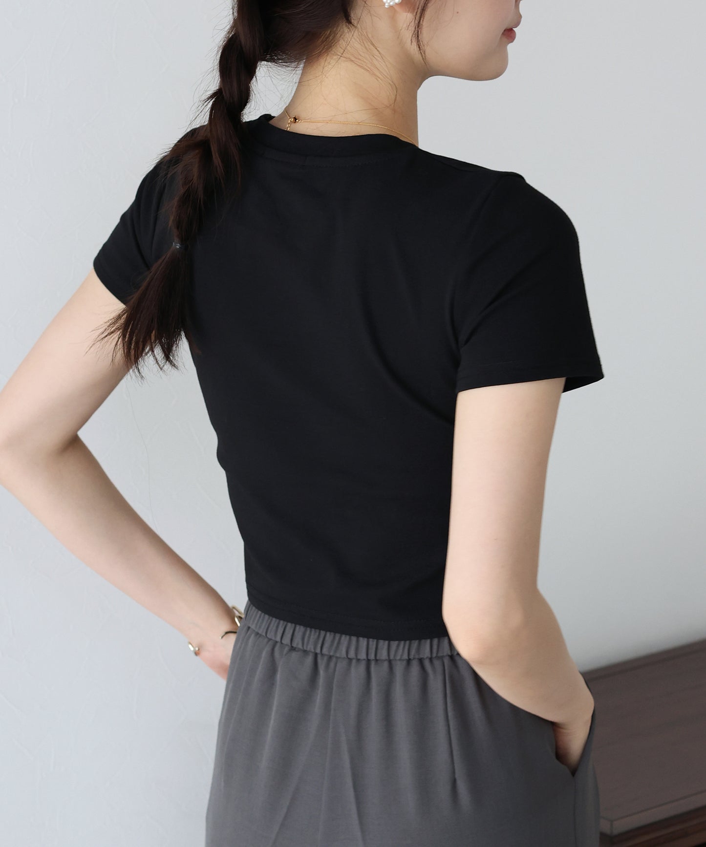 【SALE】レースリボンTシャツ【ネコポス】