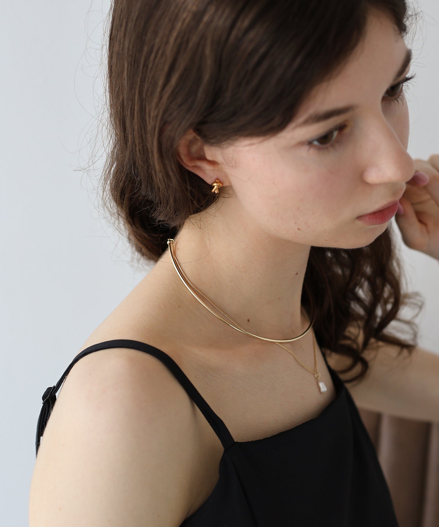 プチノットピアス / サージカルステンレス【ネコポス】