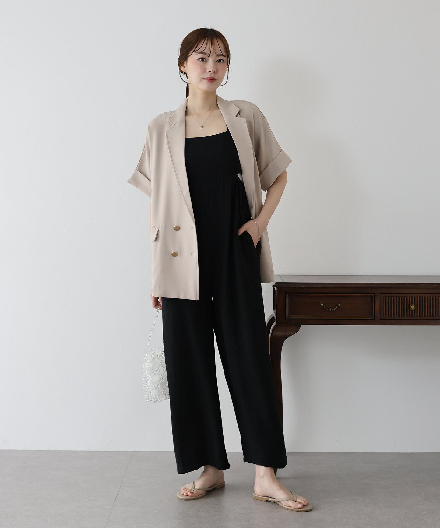 【SALE】カットアウトオールインワン
