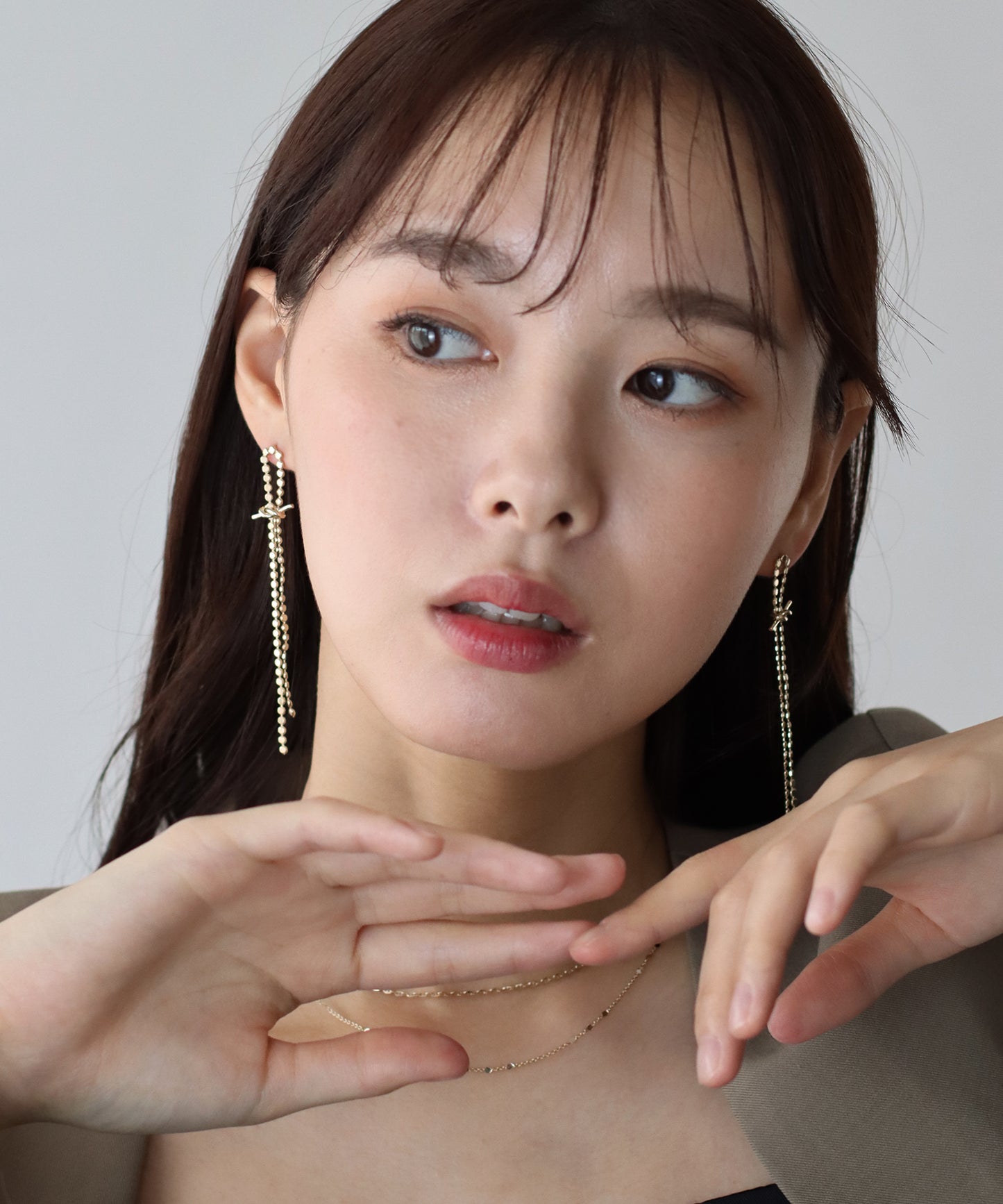 スパークルノットピアス/ニッケルフリー【ネコポス】