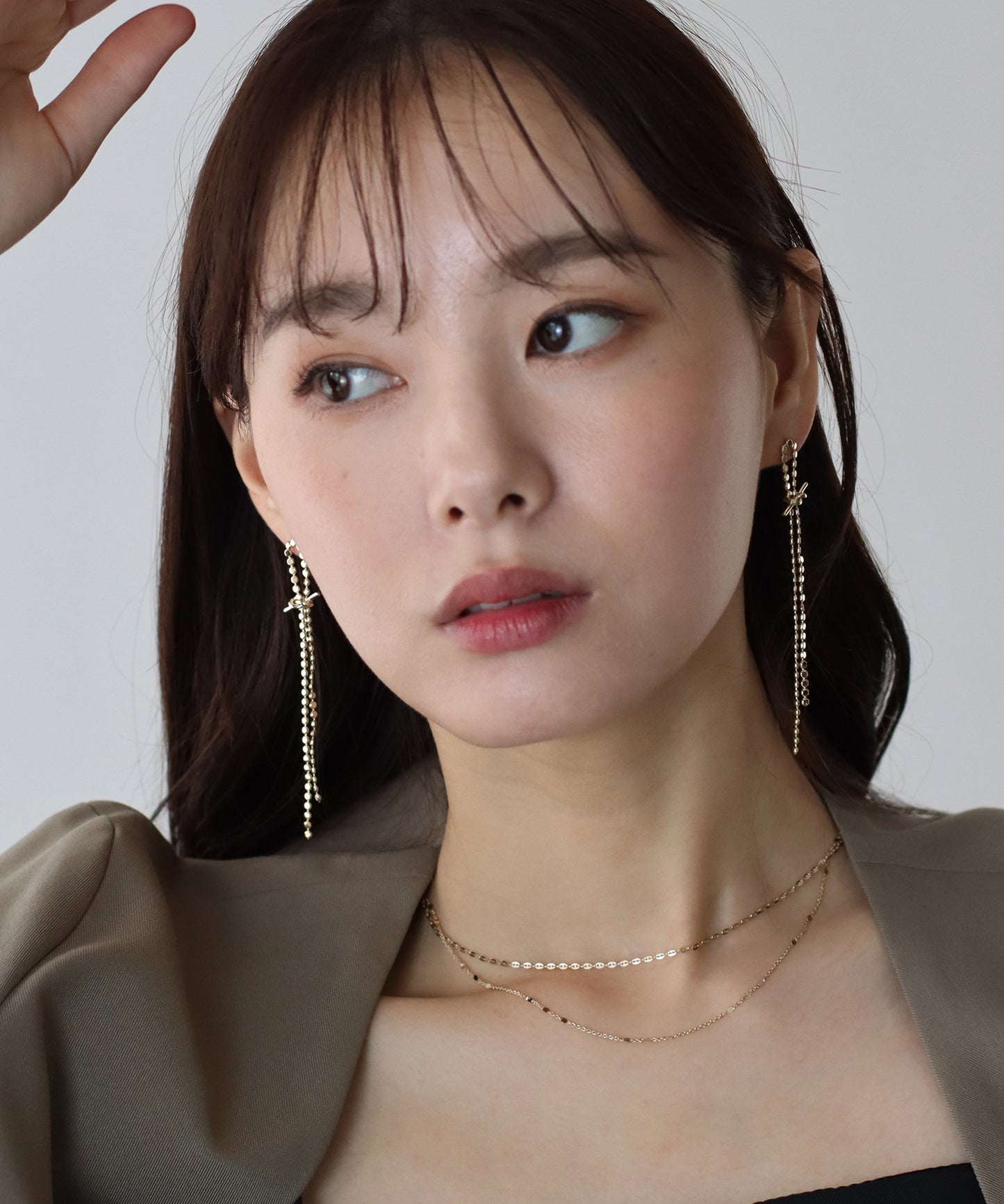 スパークルノットピアス/ニッケルフリー【ネコポス】