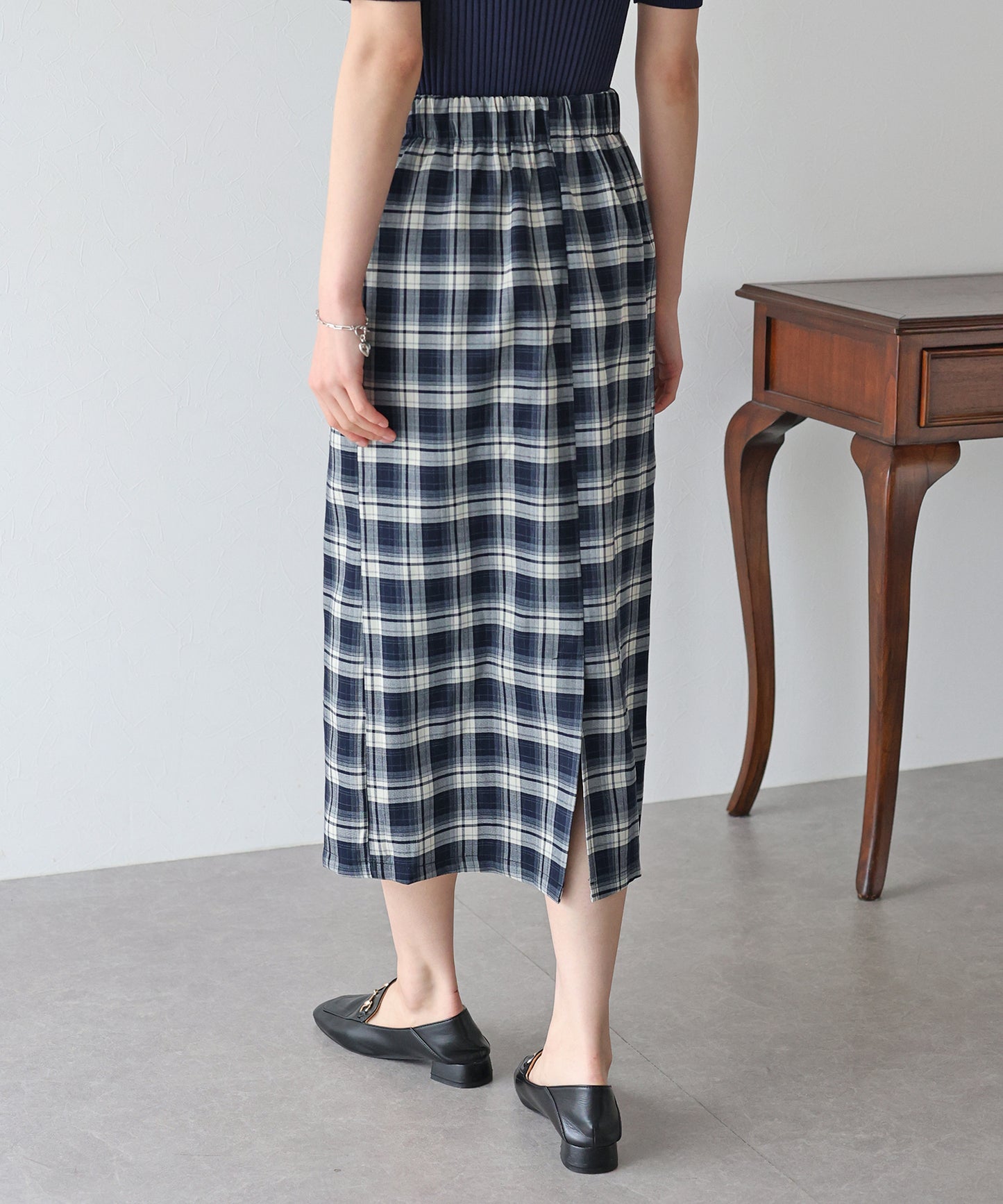 【SALE】チェック柄タイトスカート