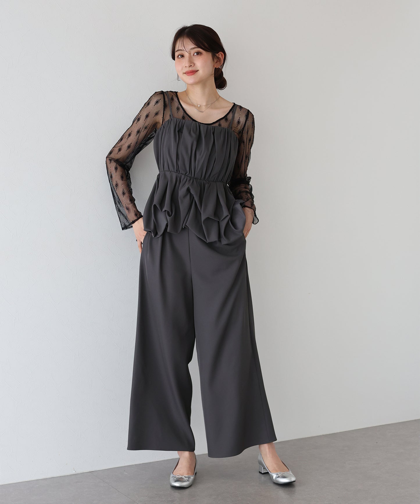 【TIME SALE】バルーンキャミパンツドレス3点セット