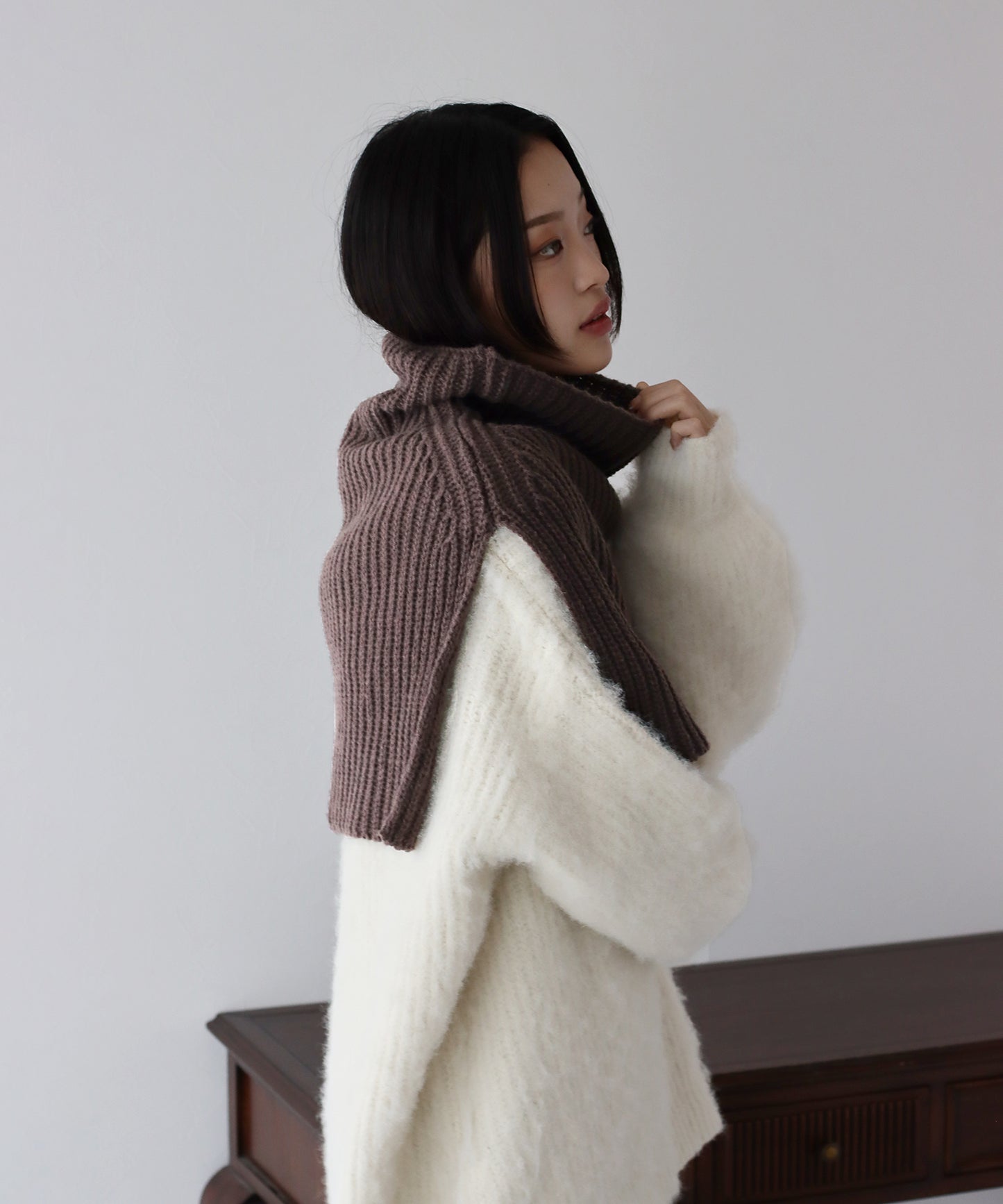 【SALE】ワイドリブネックウォーマー