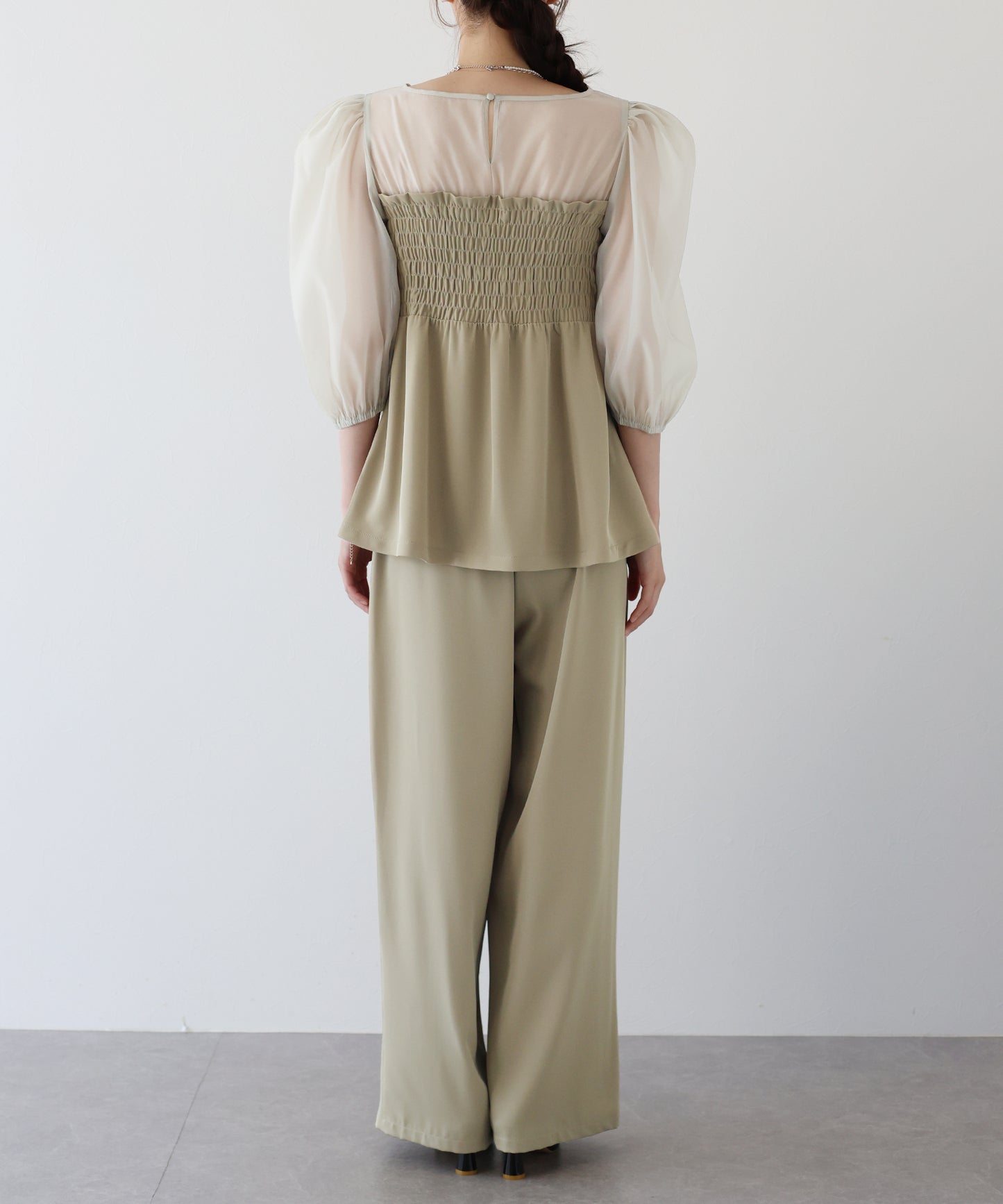 【TIME SALE】サイドベルトパンツドレス