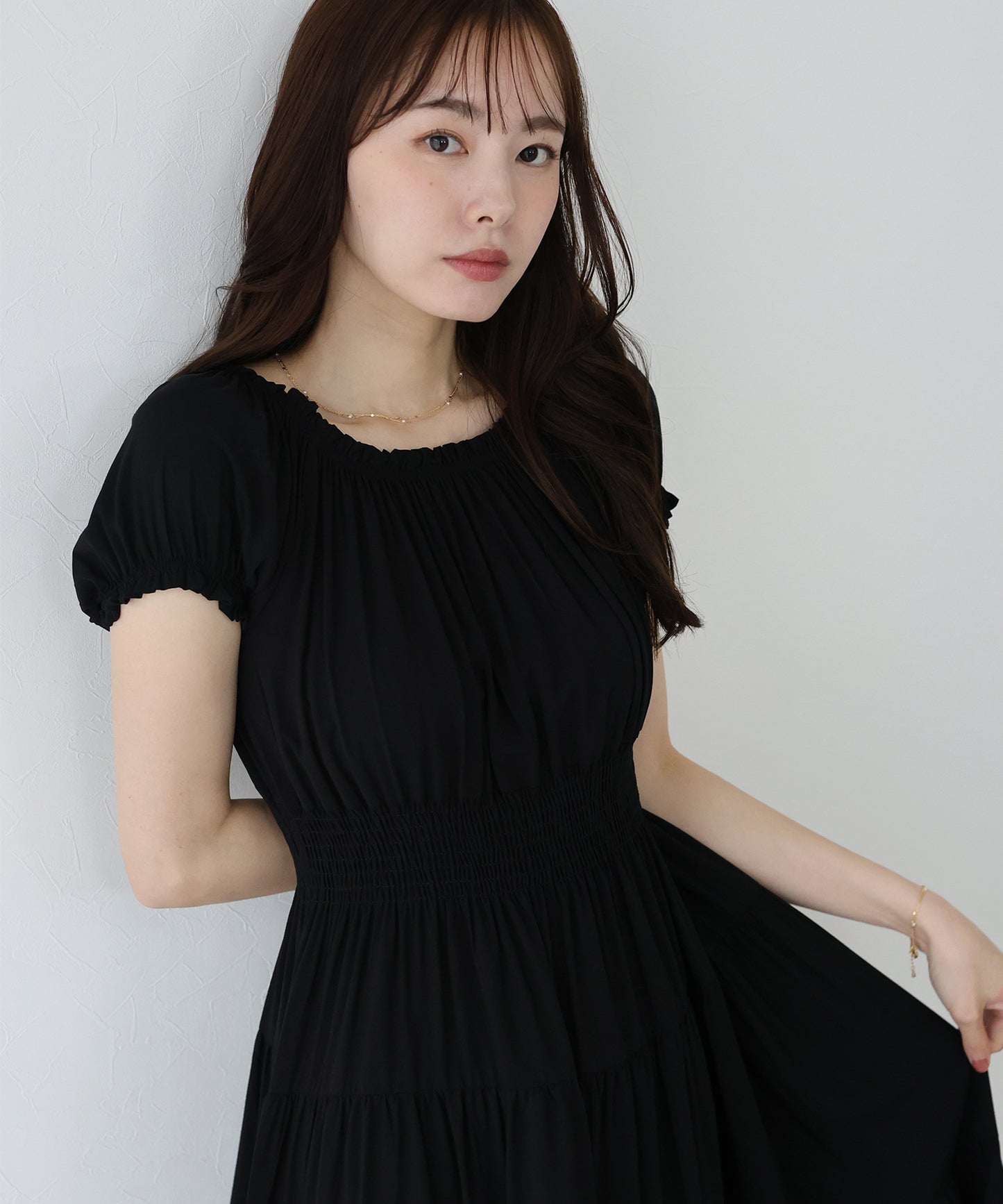 【TIME SALE】アソート柄2WAYオフショルワンピース