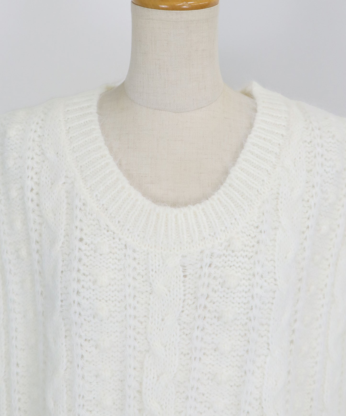 【TIME SALE】ケーブルニットベスト