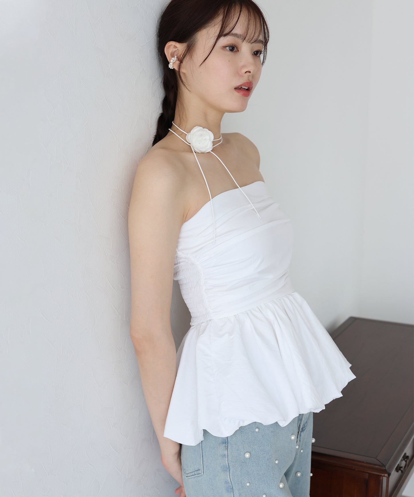 【TIME SALE】ベアバルーンペプラムビスチェ【ネコポス】