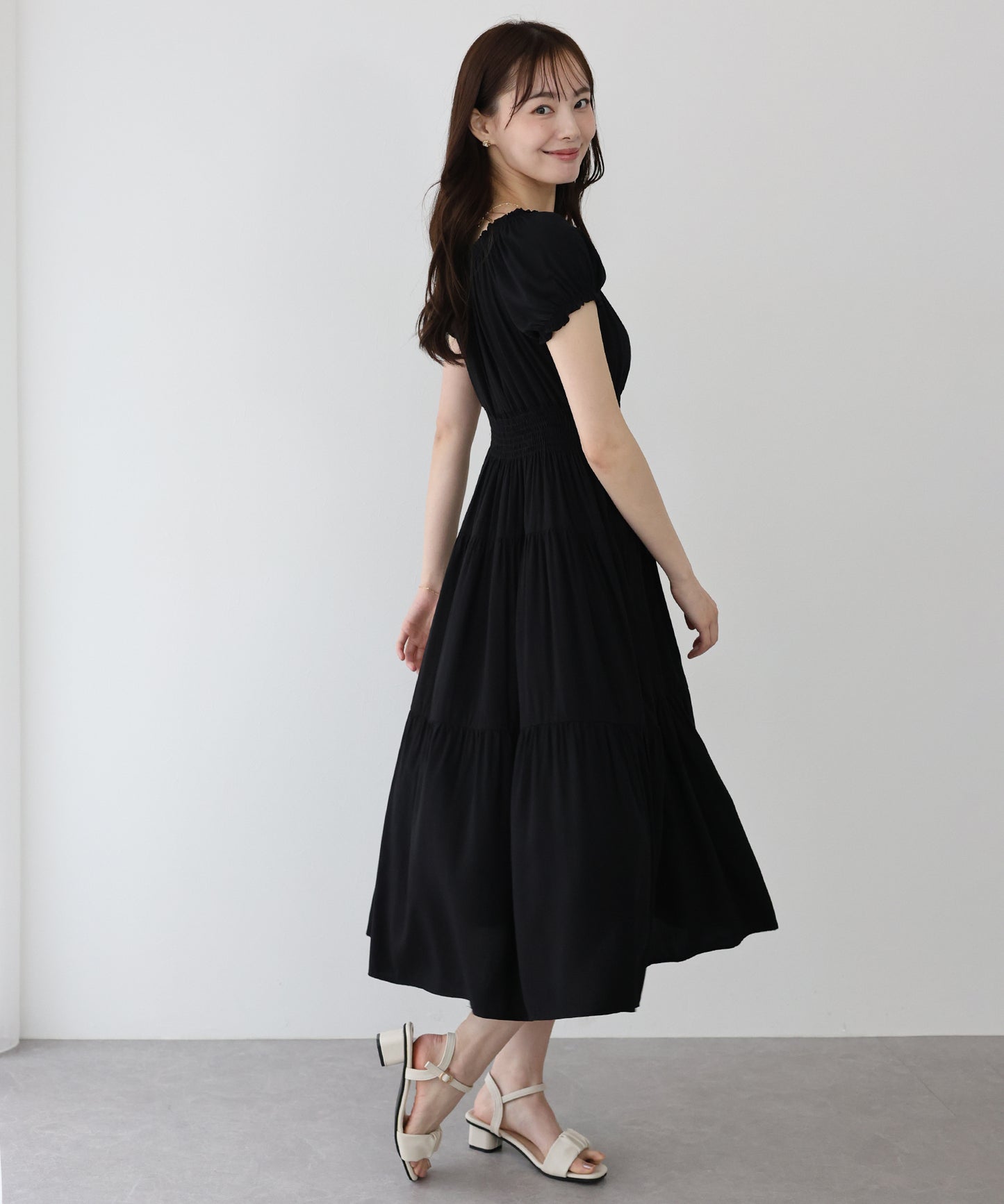 【TIME SALE】アソート柄2WAYオフショルワンピース