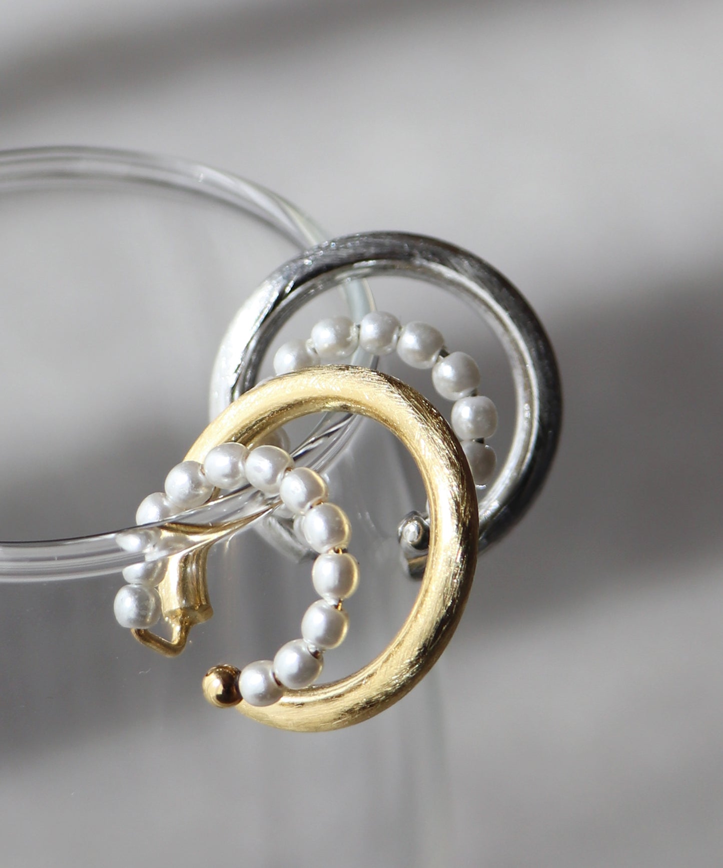 2連パールラインイヤーカフ【ネコポス】