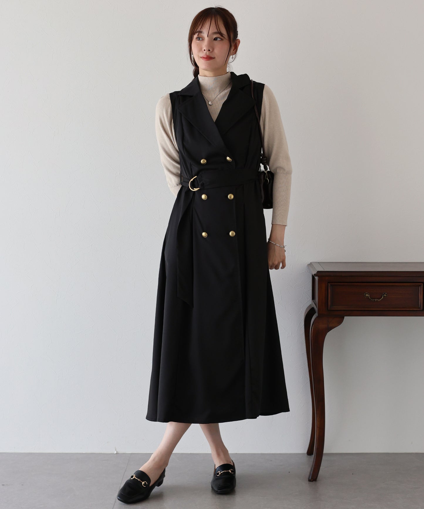 【早割5%OFF】トレンチジレワンピース