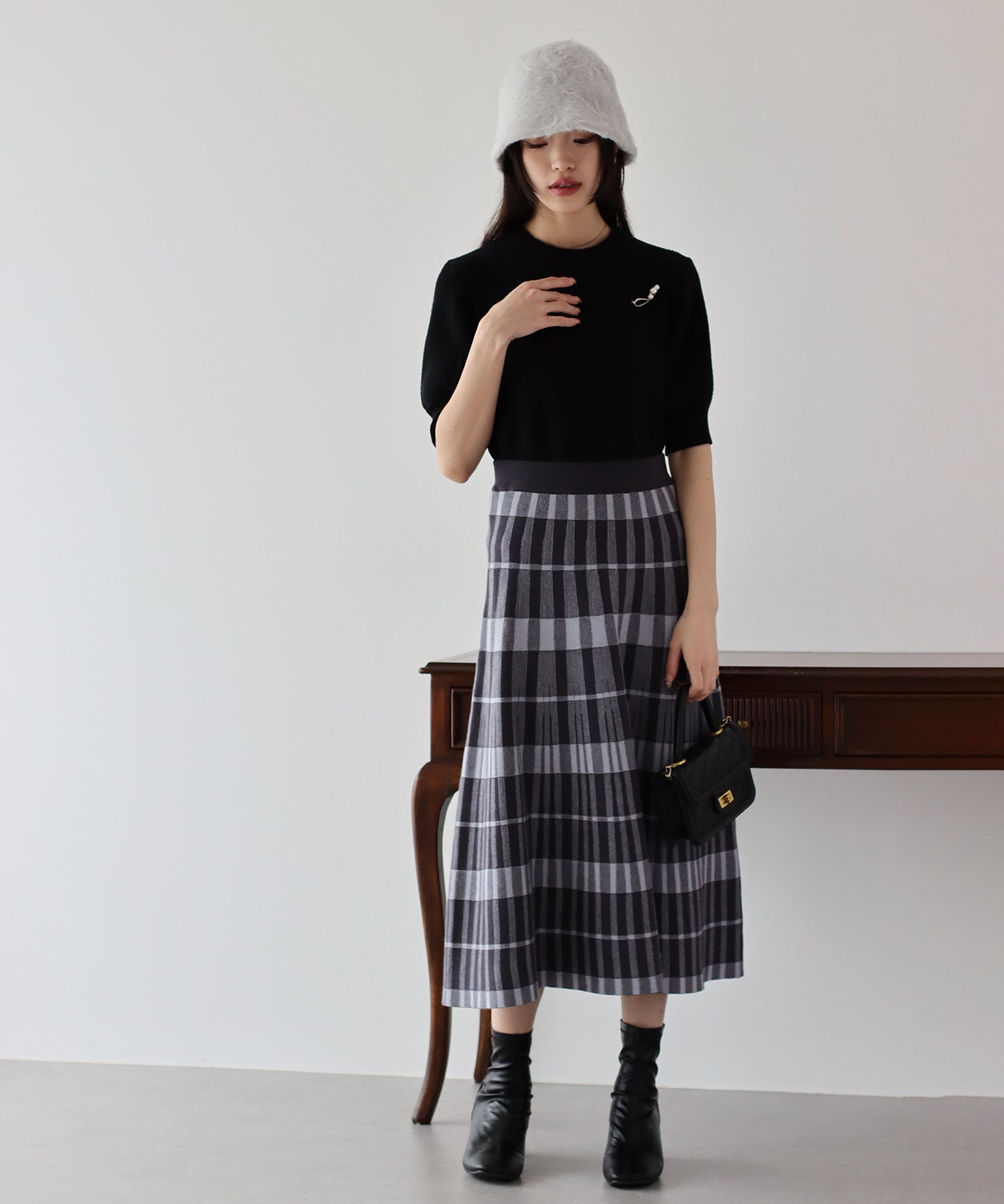 【TIME SALE】半袖パフスリーブニット