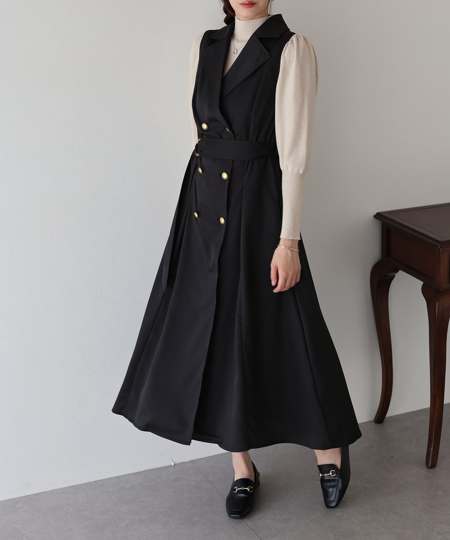 【早割5%OFF】トレンチジレワンピース