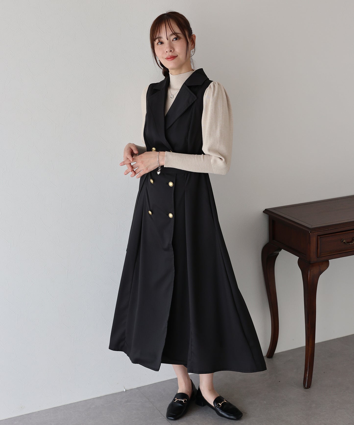 【早割5%OFF】トレンチジレワンピース