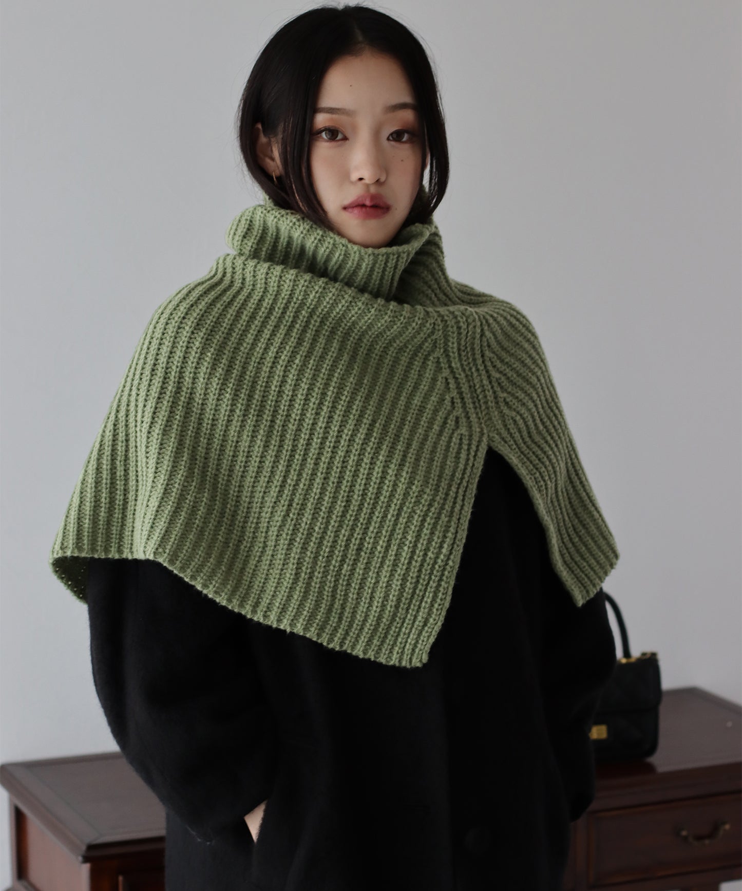 【SALE】ワイドリブネックウォーマー