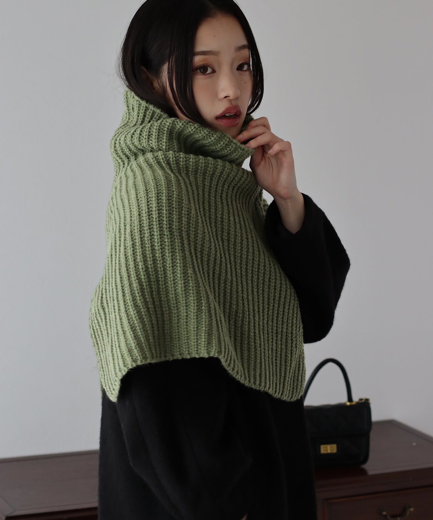 【SALE】ワイドリブネックウォーマー