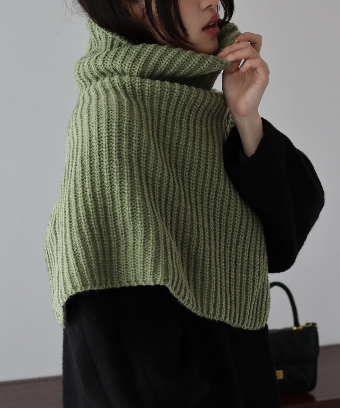 【SALE】ワイドリブネックウォーマー