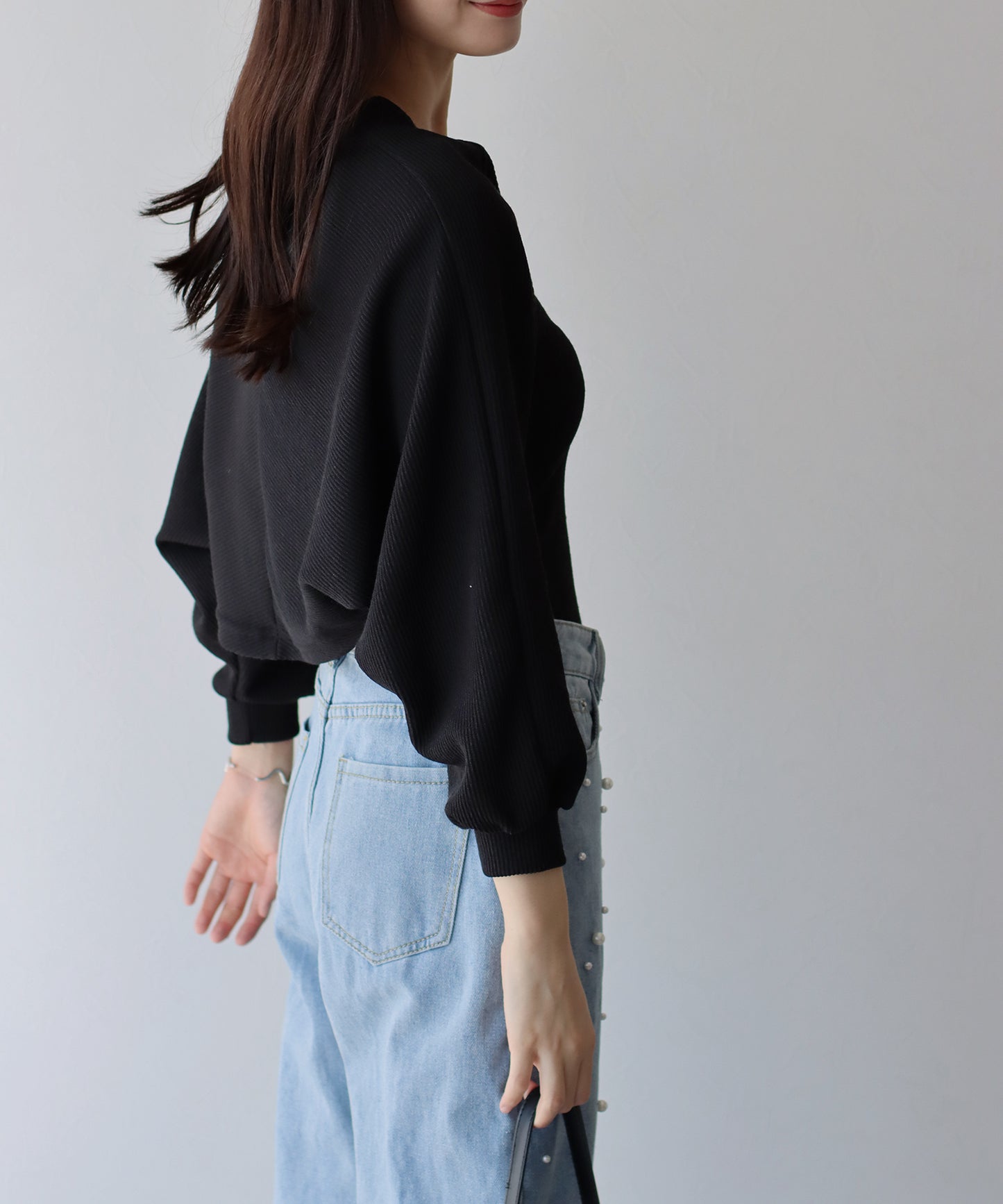 【SALE】リブショートボレロ+キャミセット