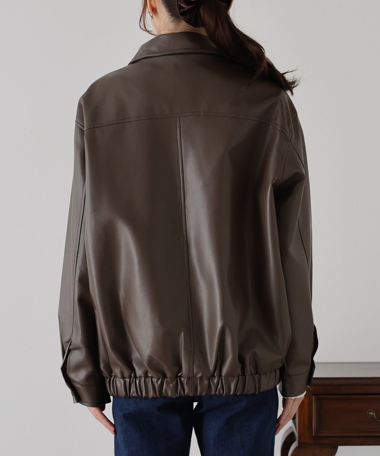 フェイクレザージャケット