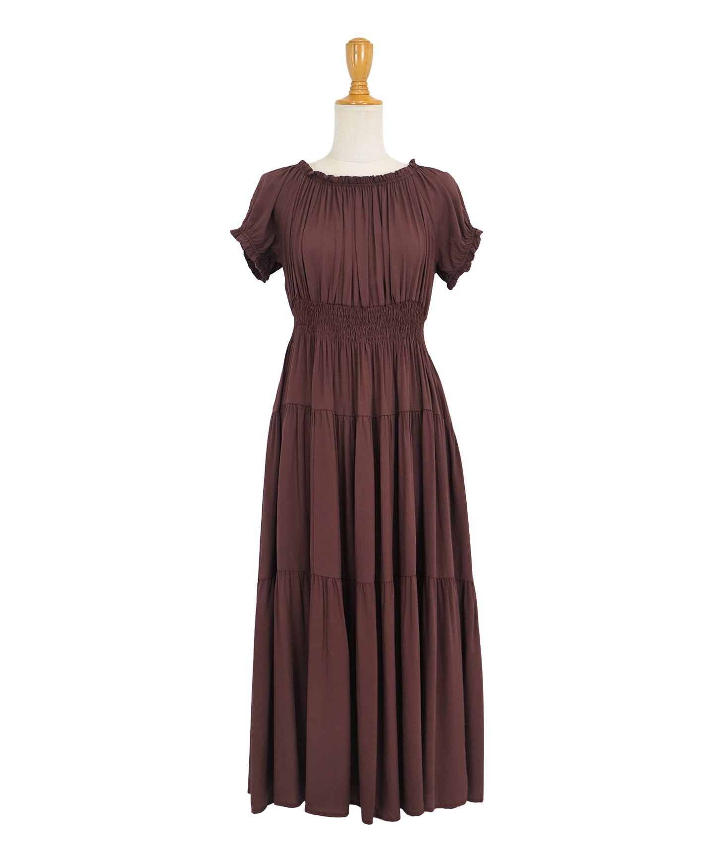 【TIME SALE】アソート柄2WAYオフショルワンピース