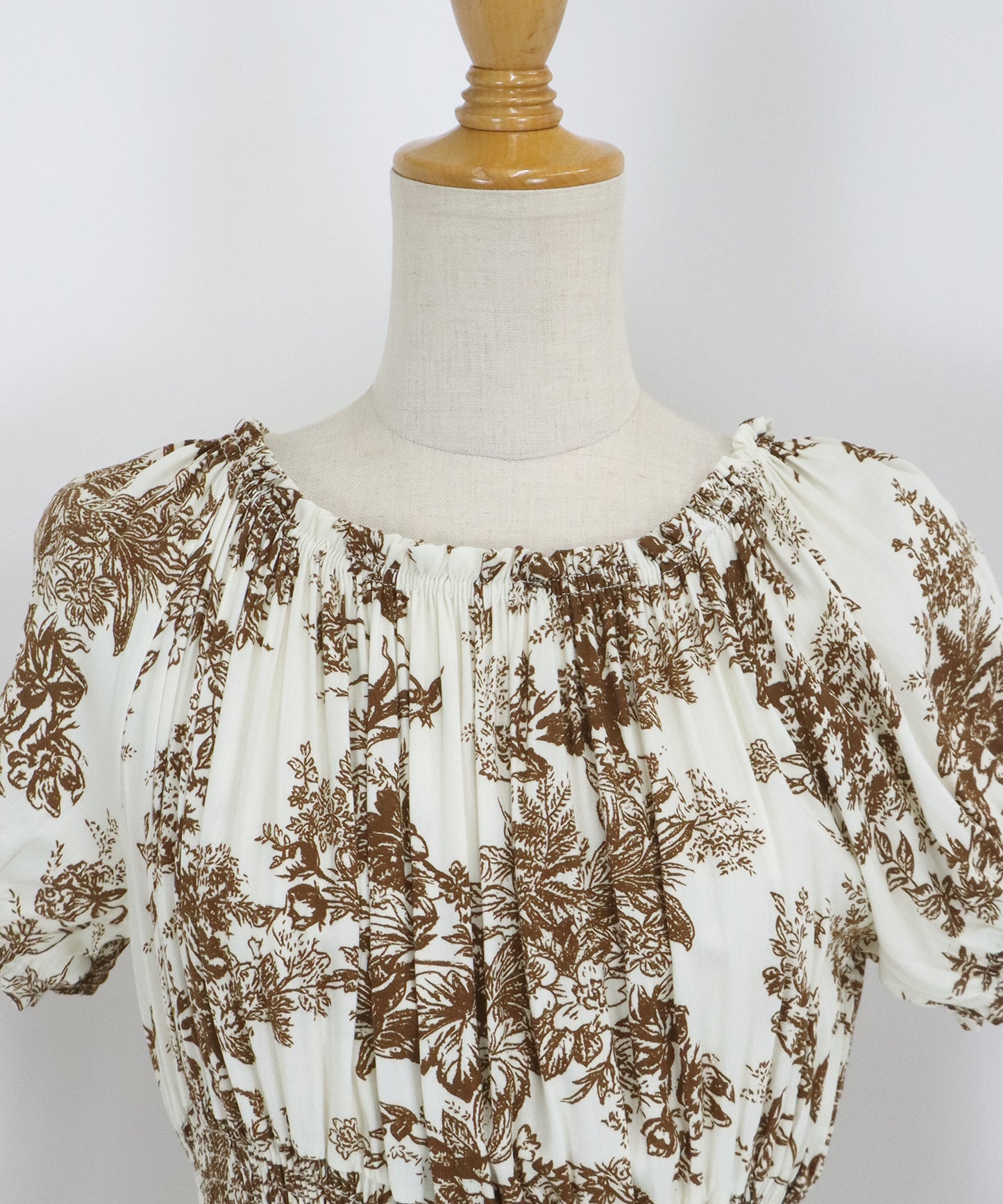 【TIME SALE】アソート柄2WAYオフショルワンピース