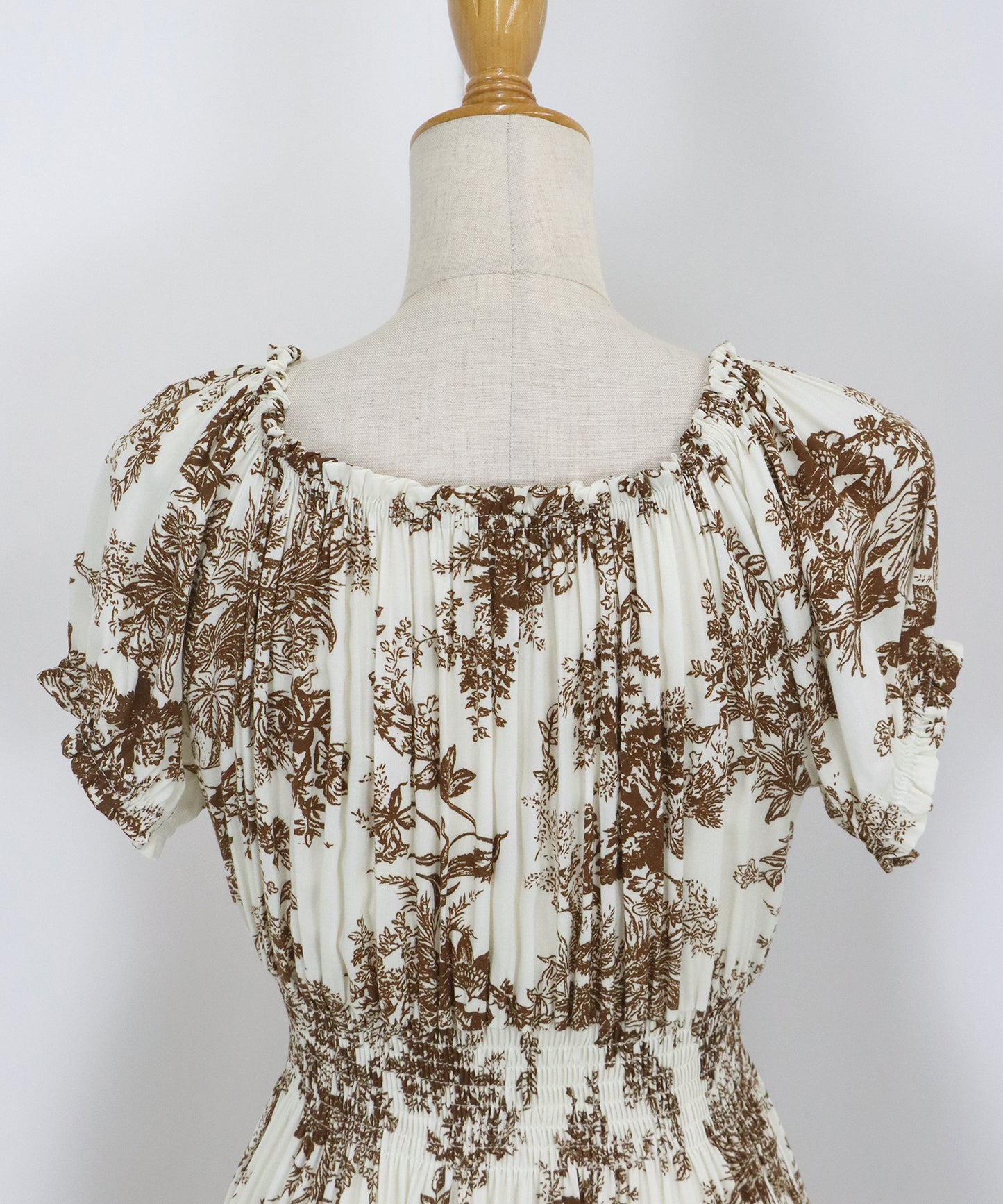 【TIME SALE】アソート柄2WAYオフショルワンピース