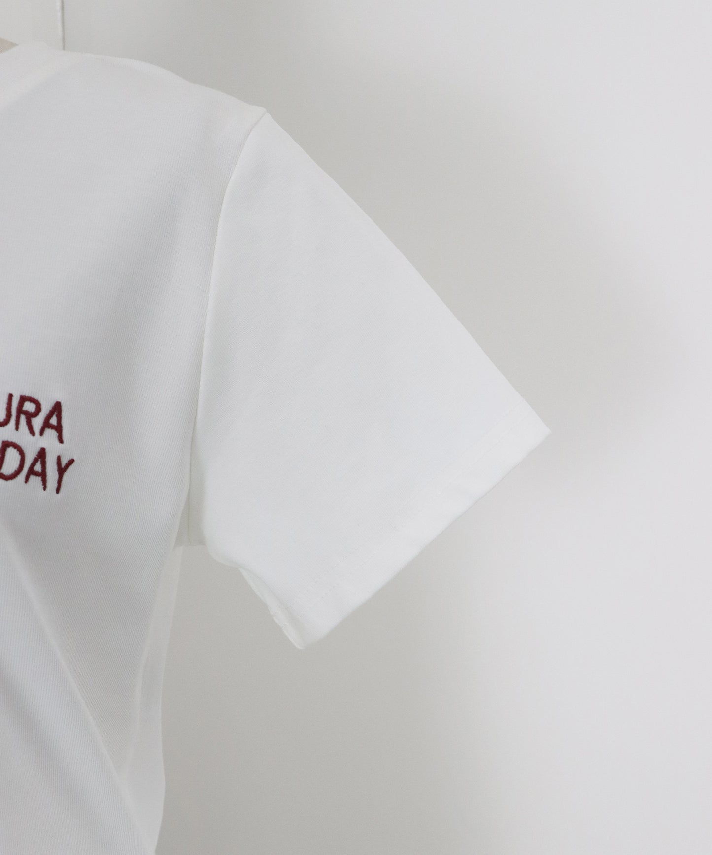【TIME SALE】ワンポイントロゴ刺繍Tシャツ【ネコポス】