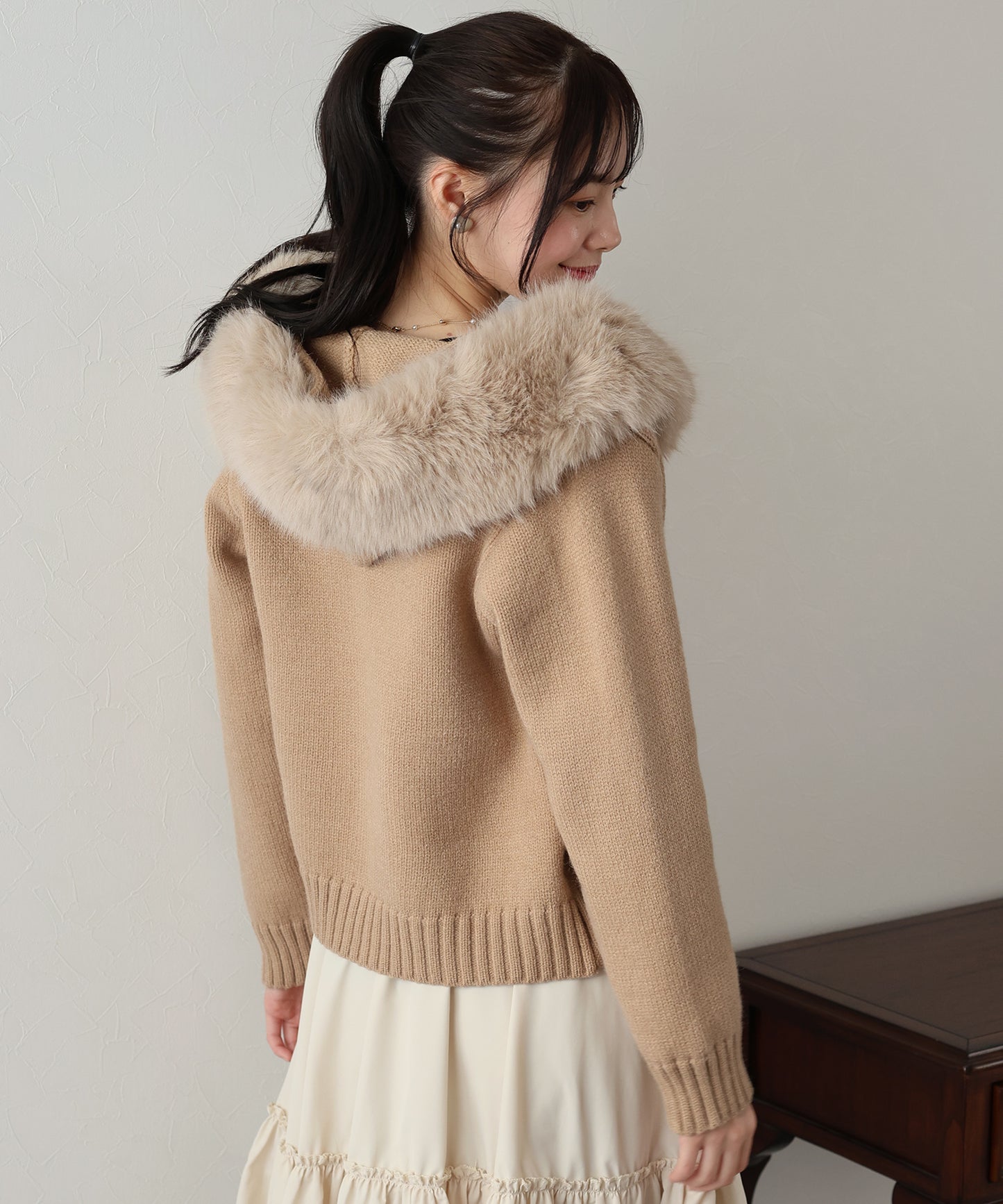 【TIME SALE】ファーニットパーカー