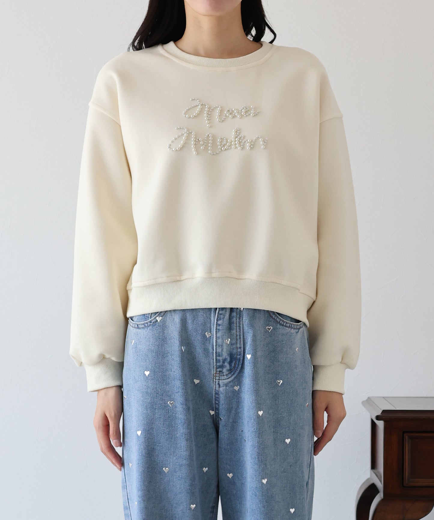 【SALE】パールロゴスウェット