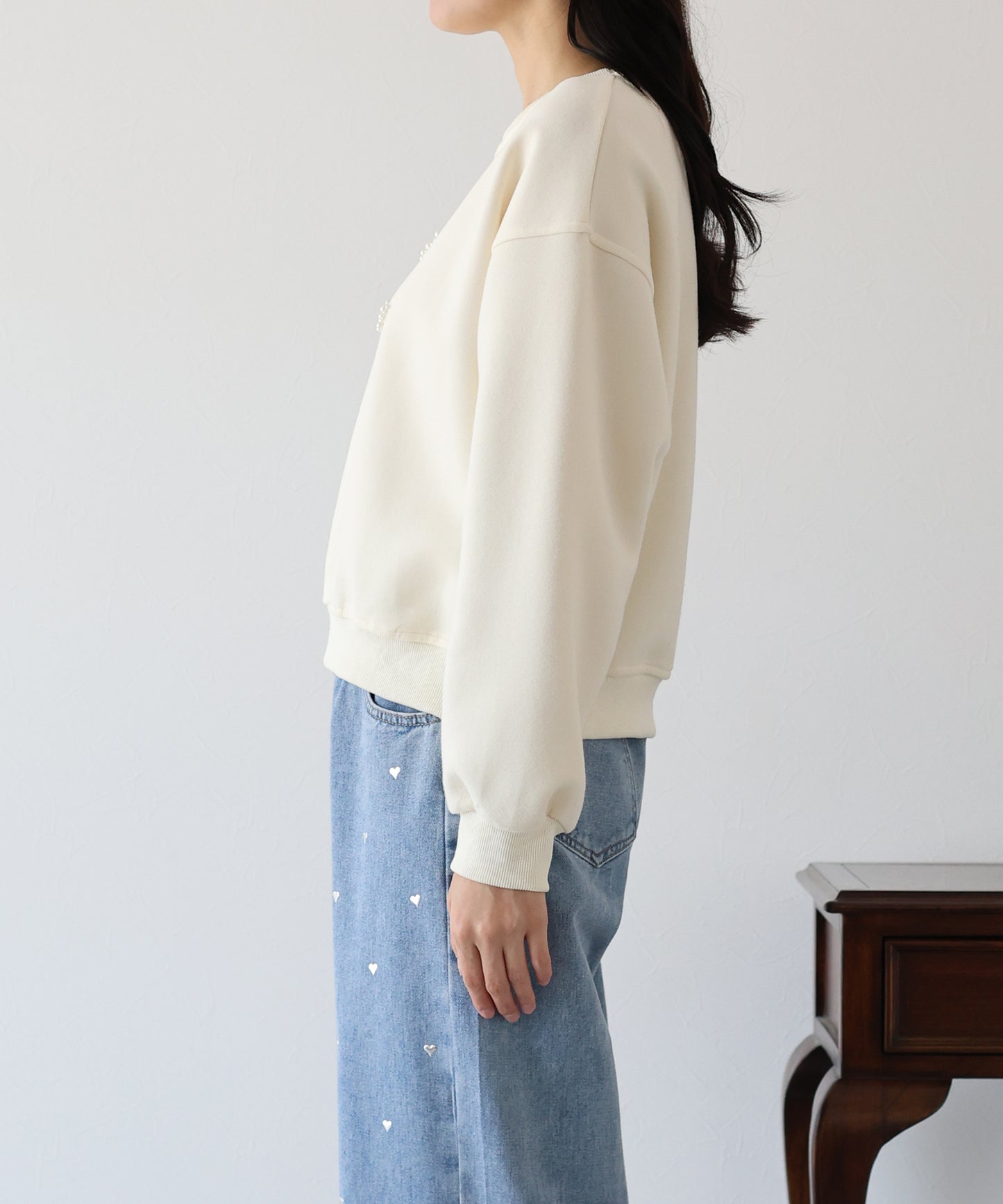 【SALE】パールロゴスウェット