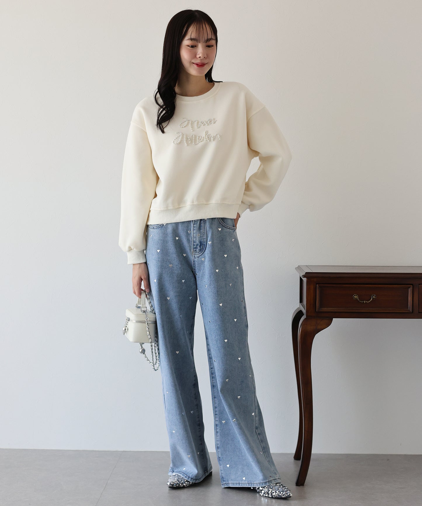 【SALE】パールロゴスウェット
