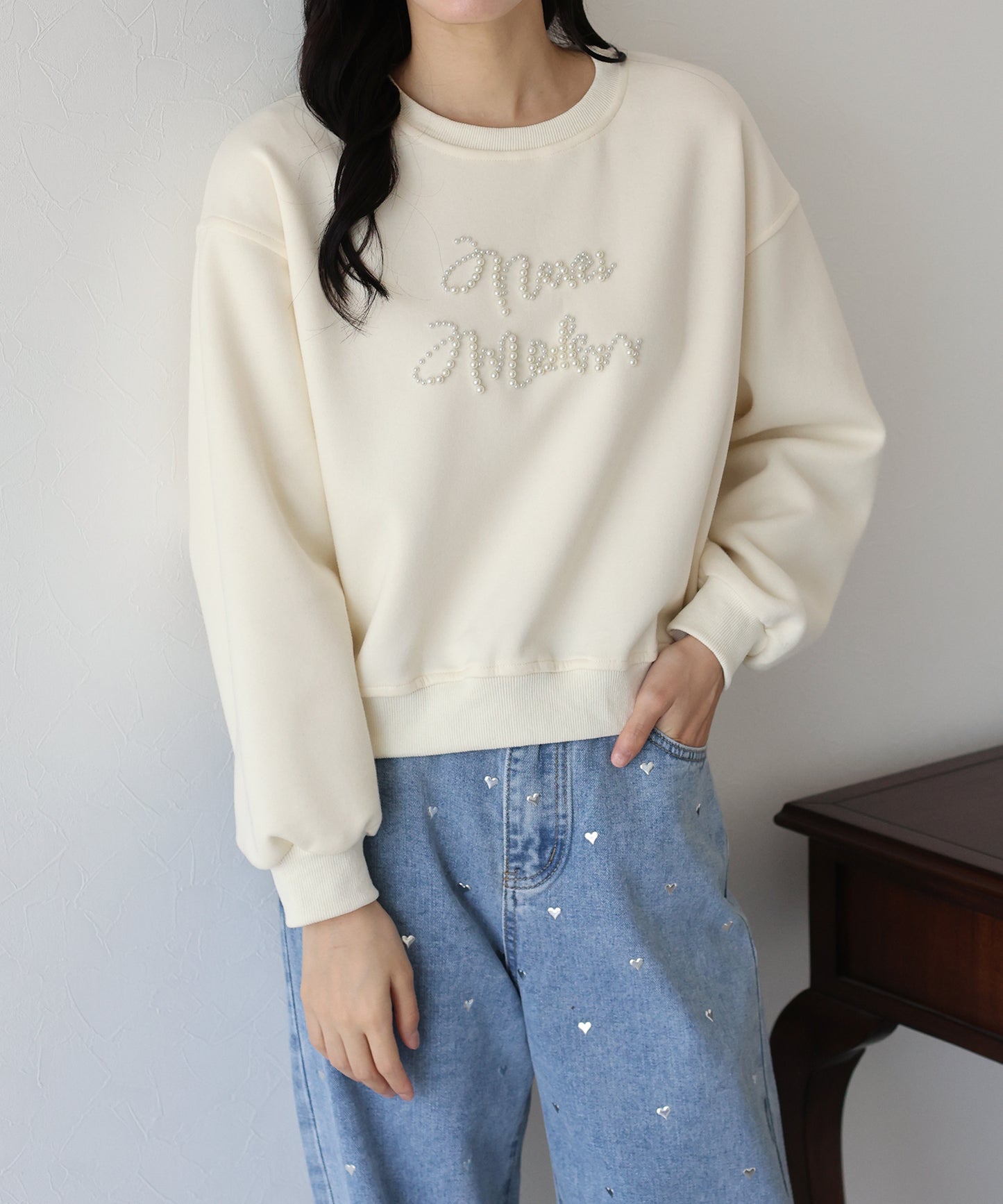 【SALE】パールロゴスウェット