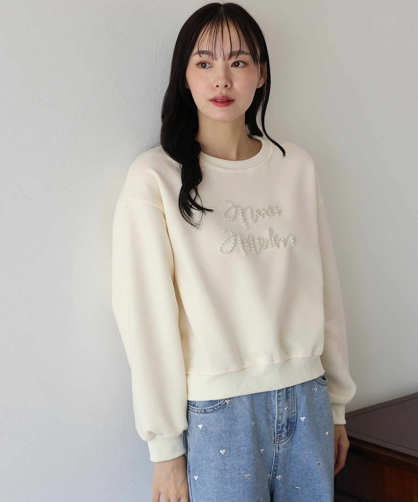 【SALE】パールロゴスウェット