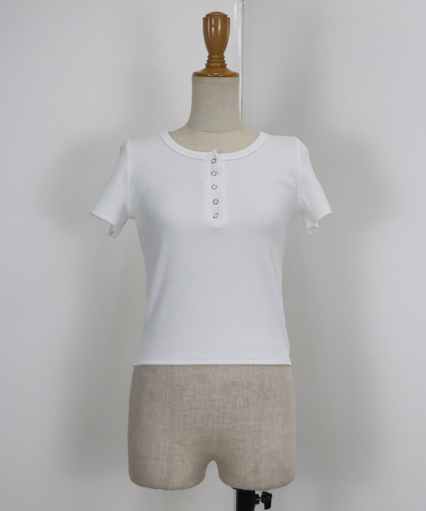 【TIME SALE】ヘンリーネック半袖Tシャツ【ネコポス】