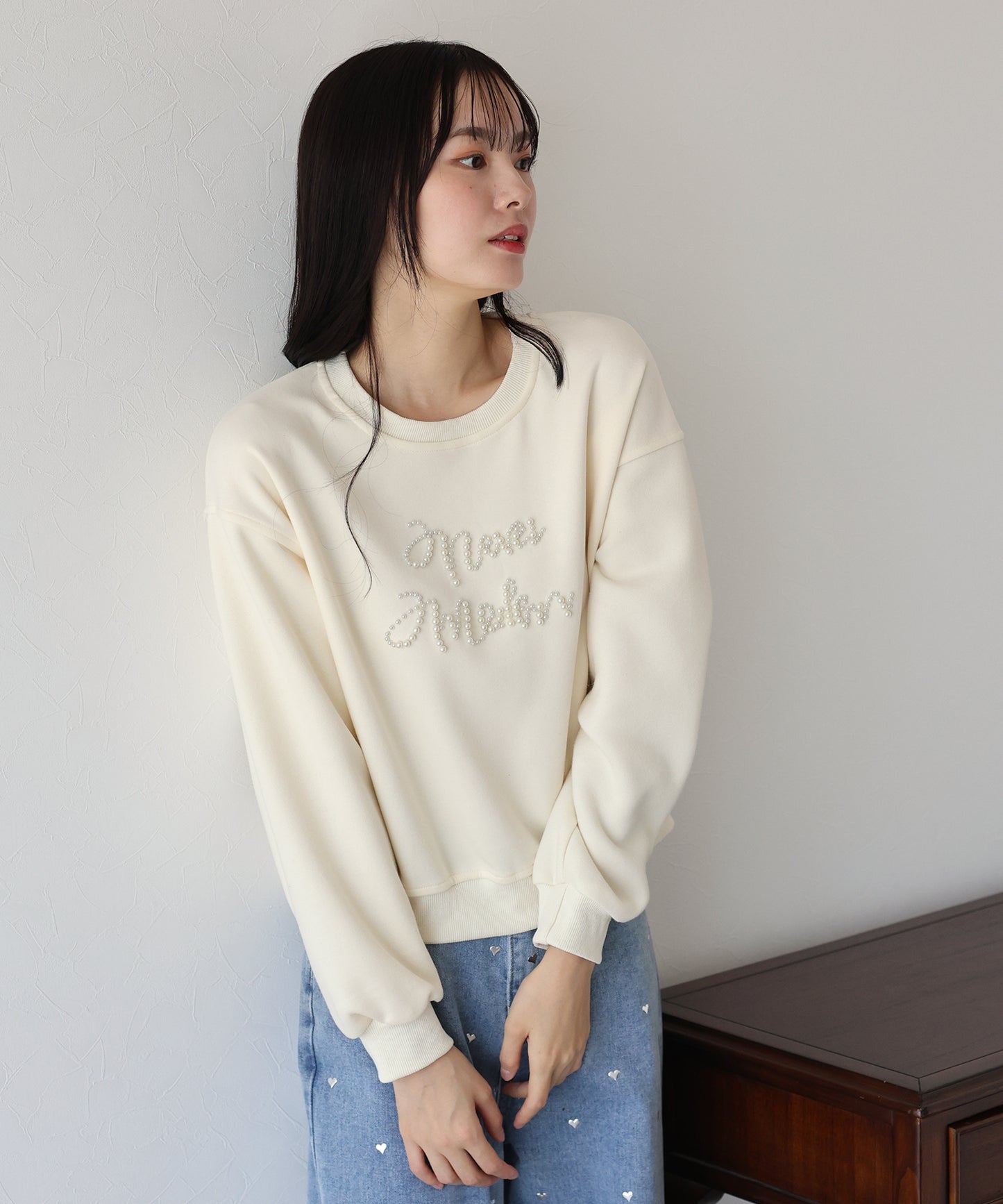 【SALE】パールロゴスウェット