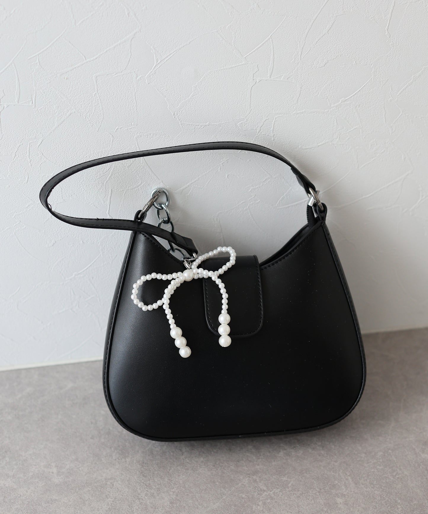 【SALE】パールリボンマルチチャーム【ネコポス】