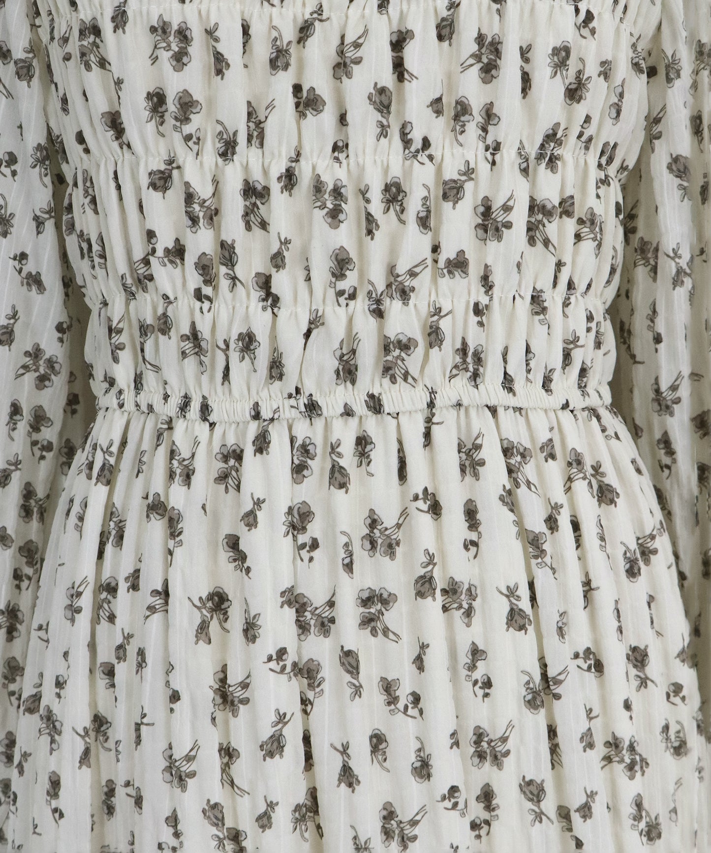 【TIME SALE】花柄シャーリングワンピース