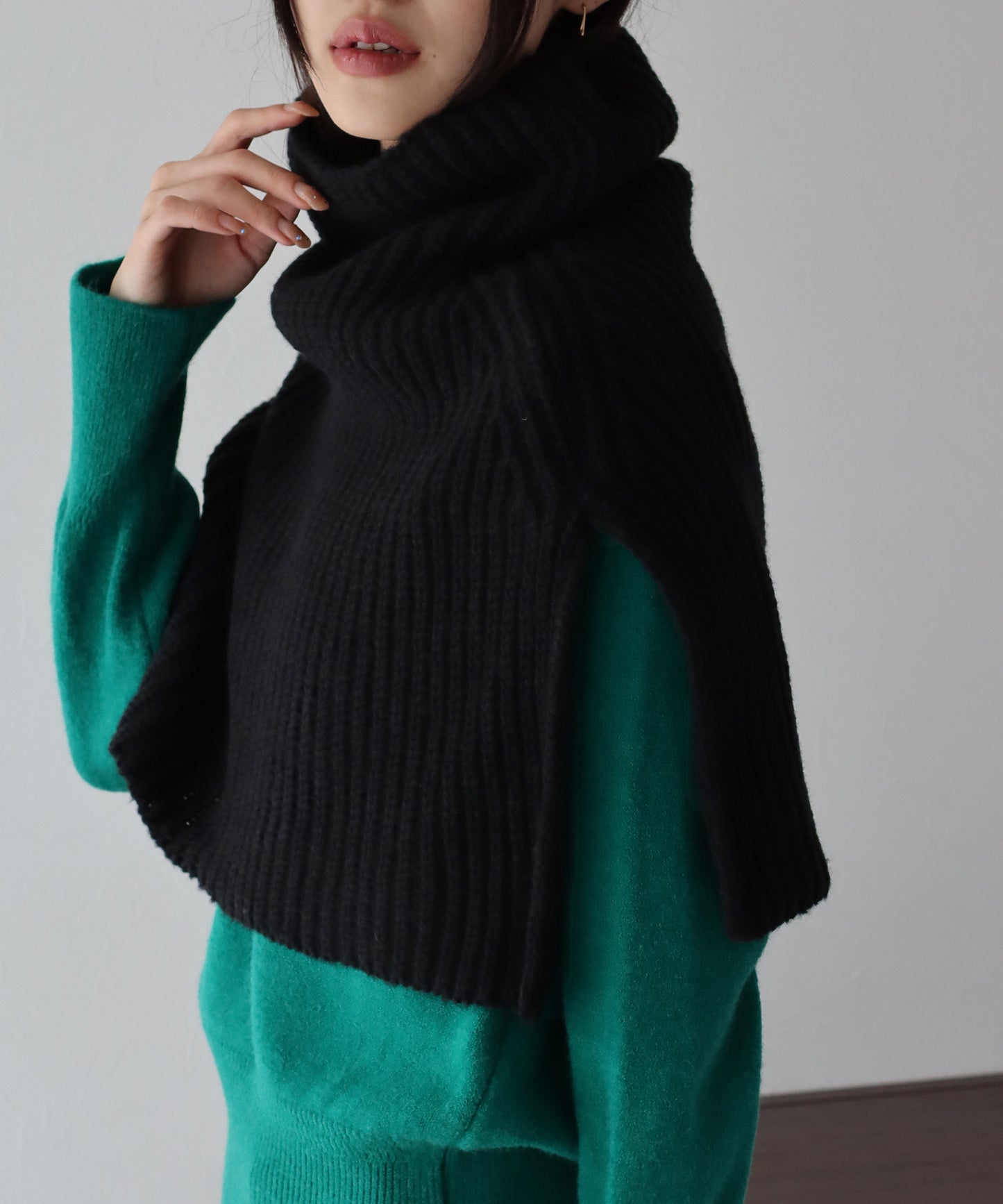 【SALE】ワイドリブネックウォーマー