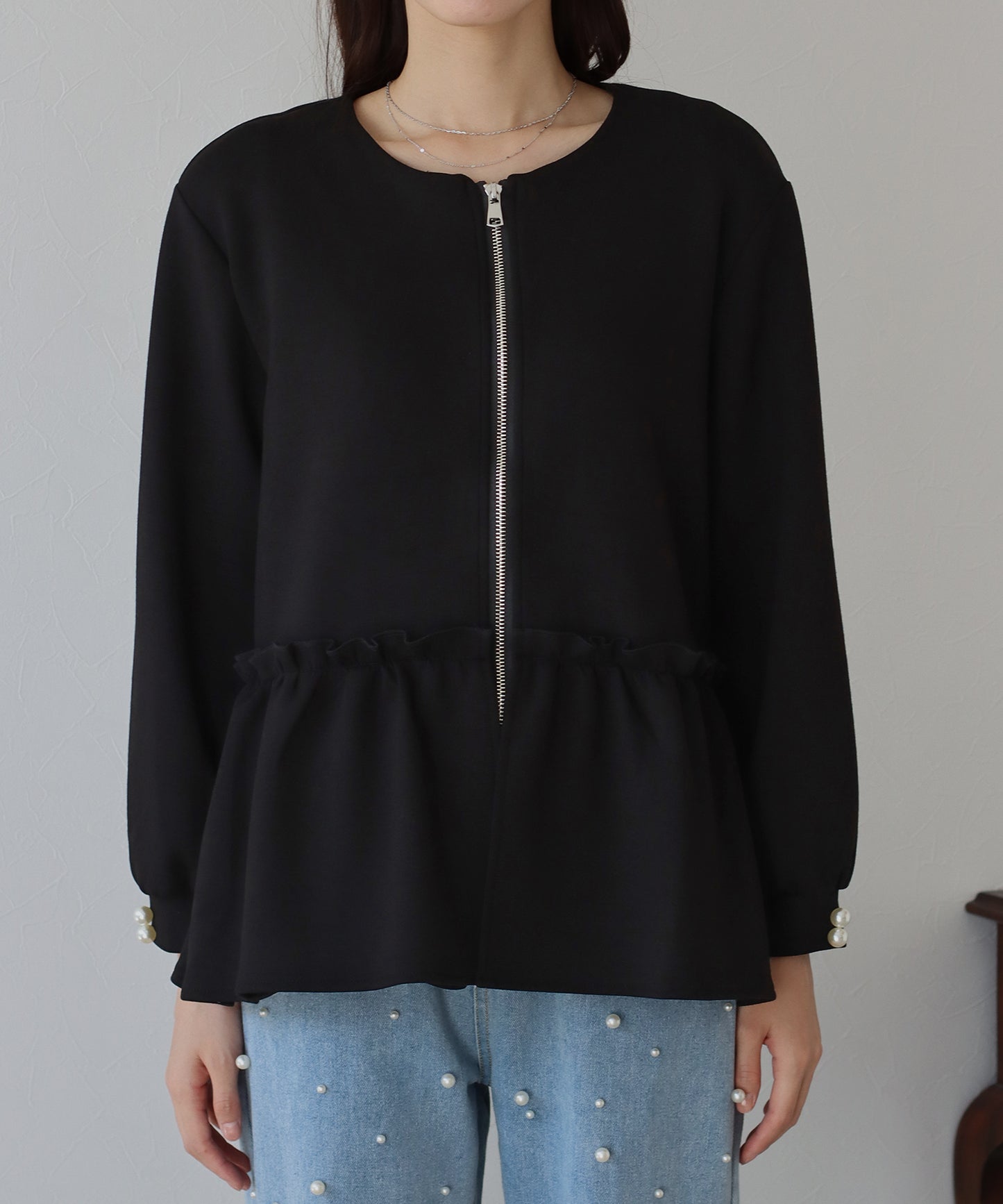 【TIME SALE】ペプラムブルゾン