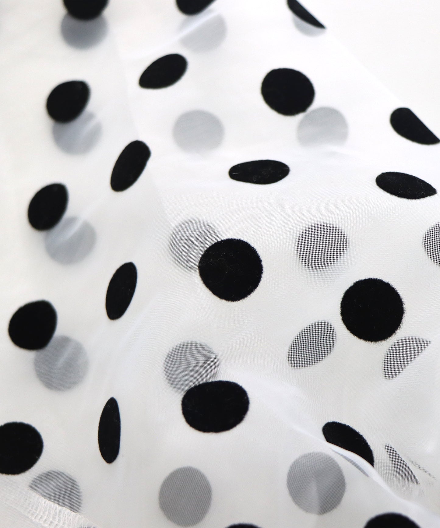 【SALE】袖ドットチュールカットソー【ネコポス】