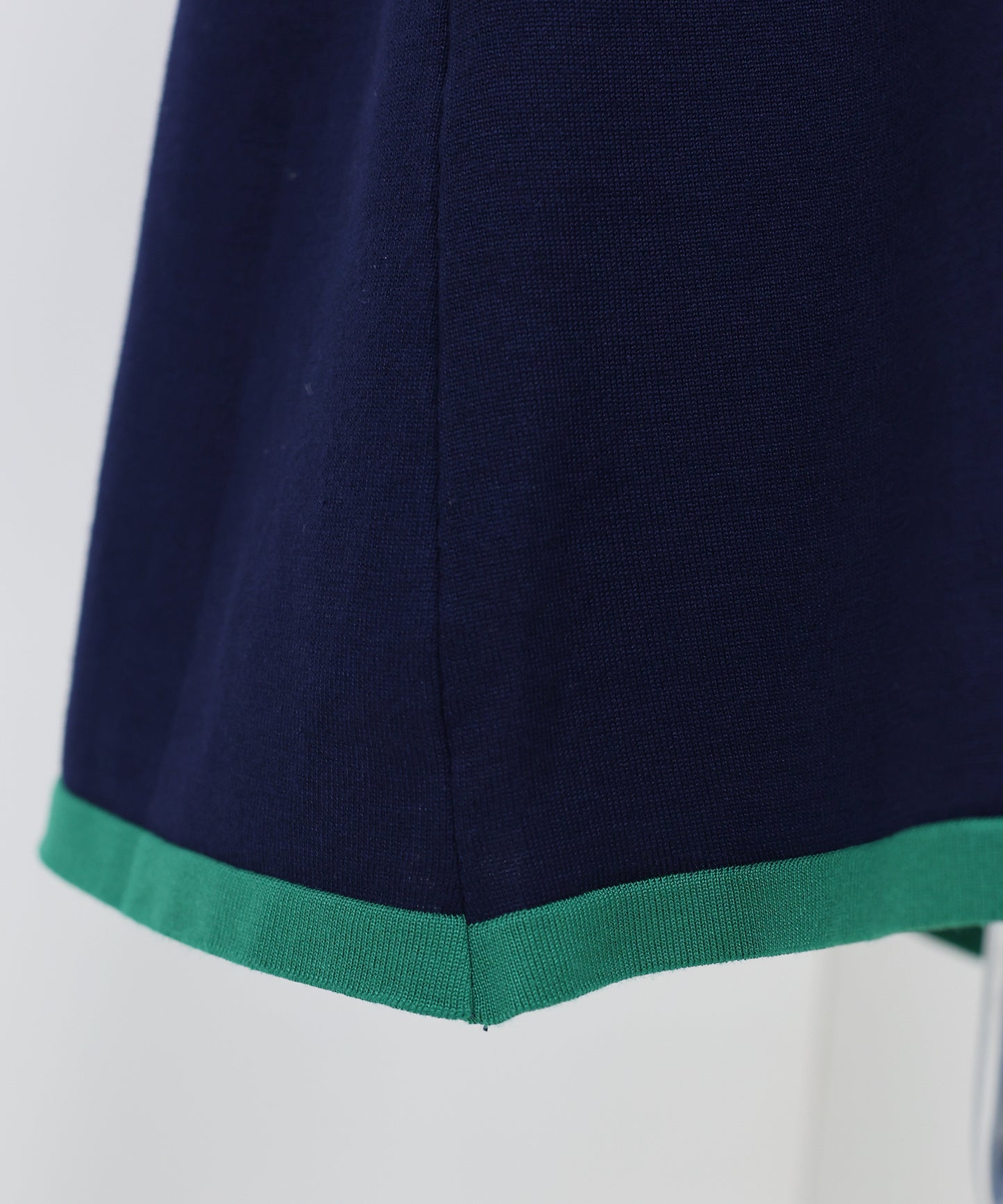 【SALE】バイカラーネックニットワンピース