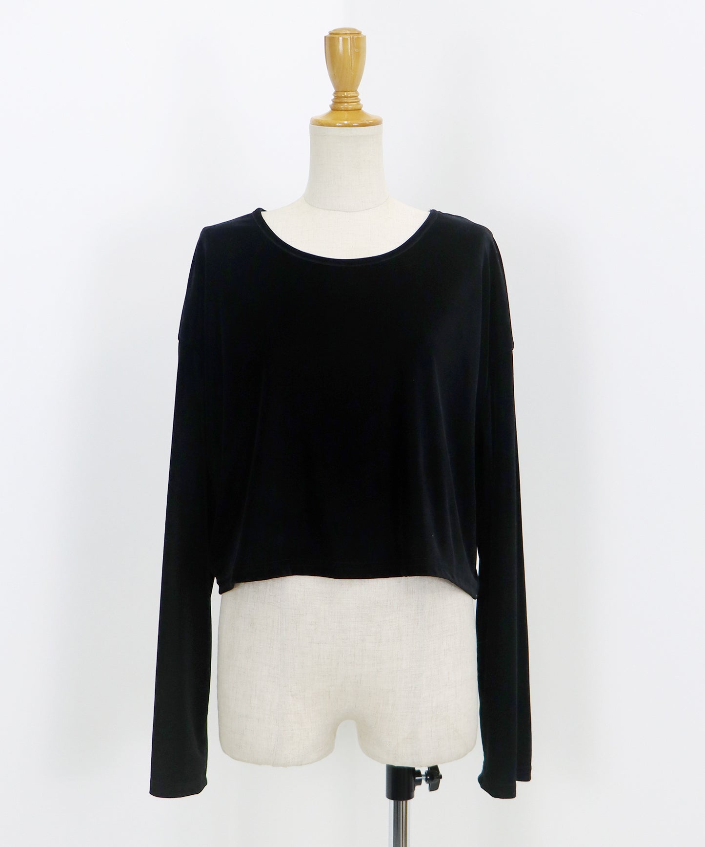 【SALE】シアーベロアショート丈ロンT【ネコポス】