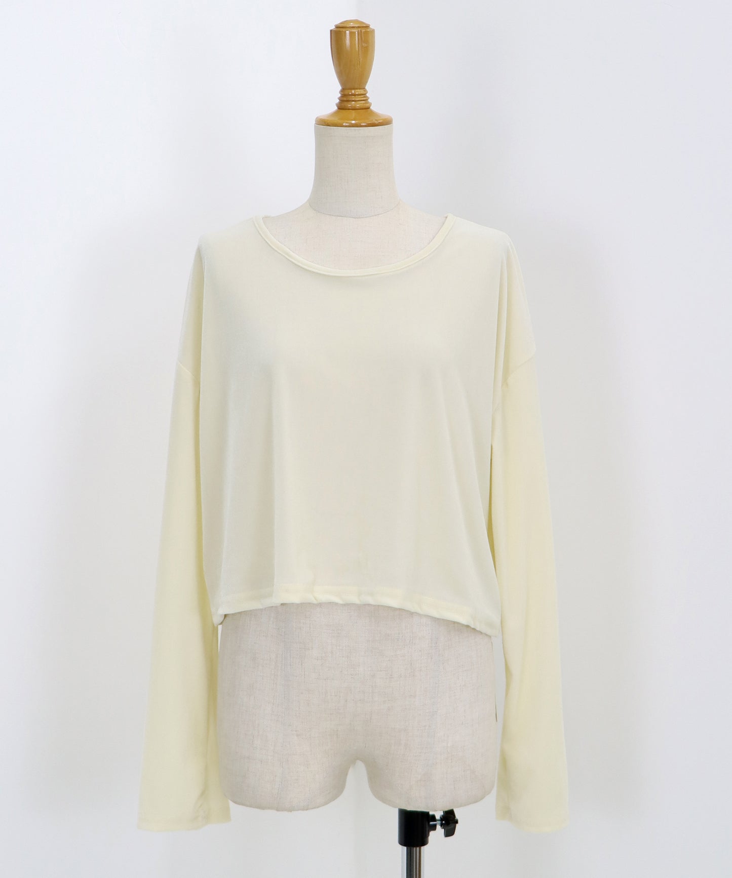 【SALE】シアーベロアショート丈ロンT【ネコポス】