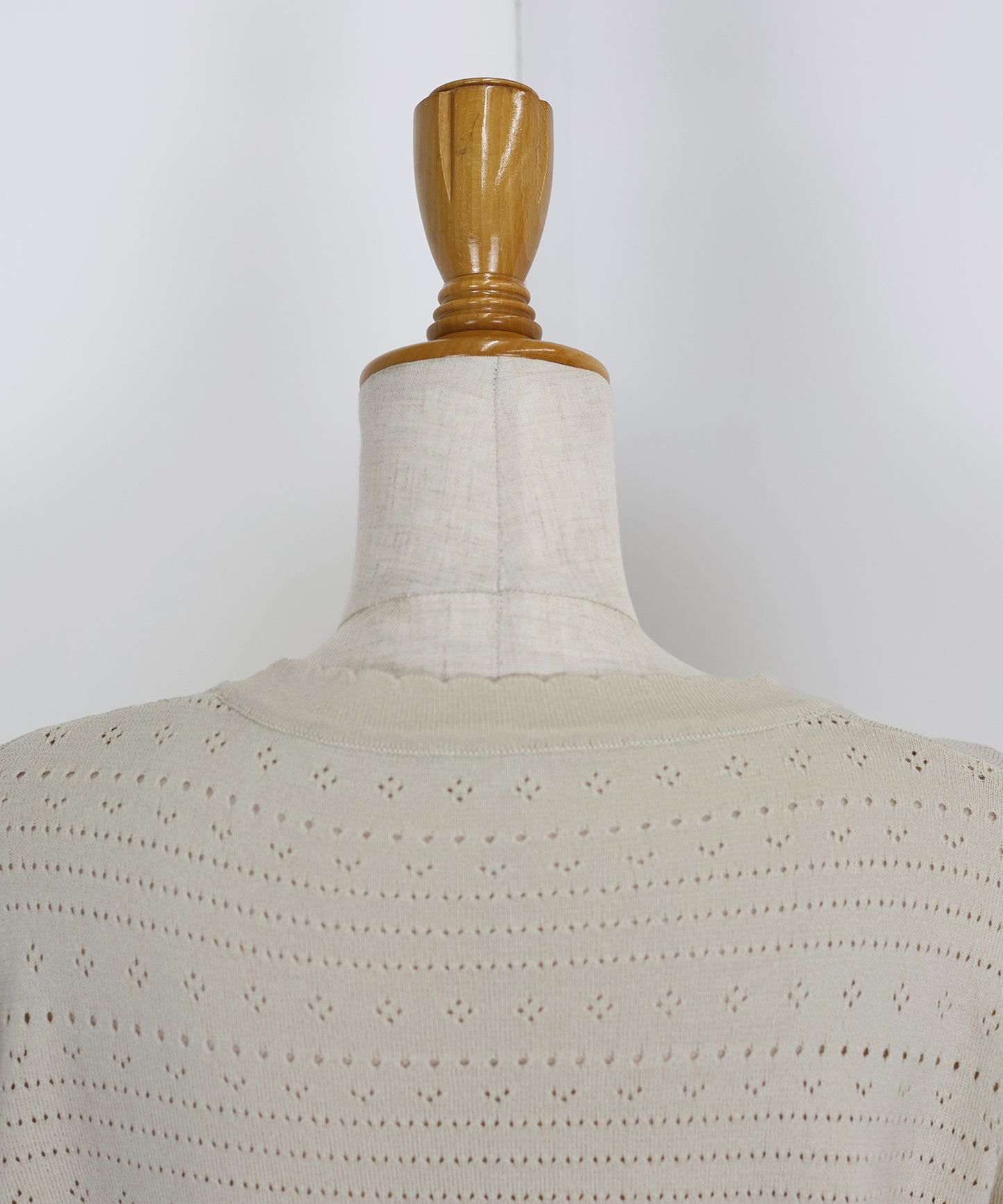 【SALE】透かし編み半袖ニットカーディガン【ネコポス】