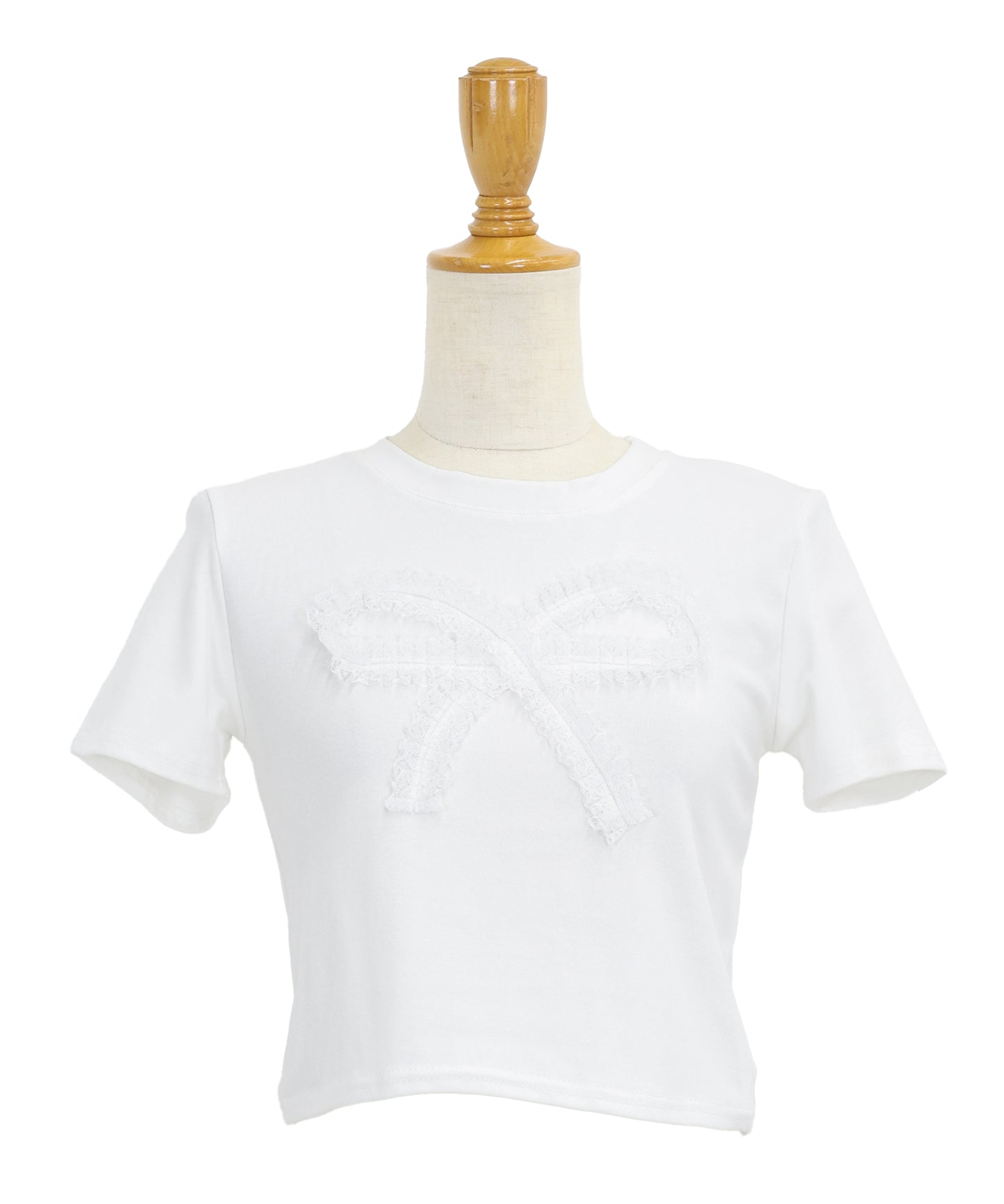 【SALE】レースリボンTシャツ【ネコポス】