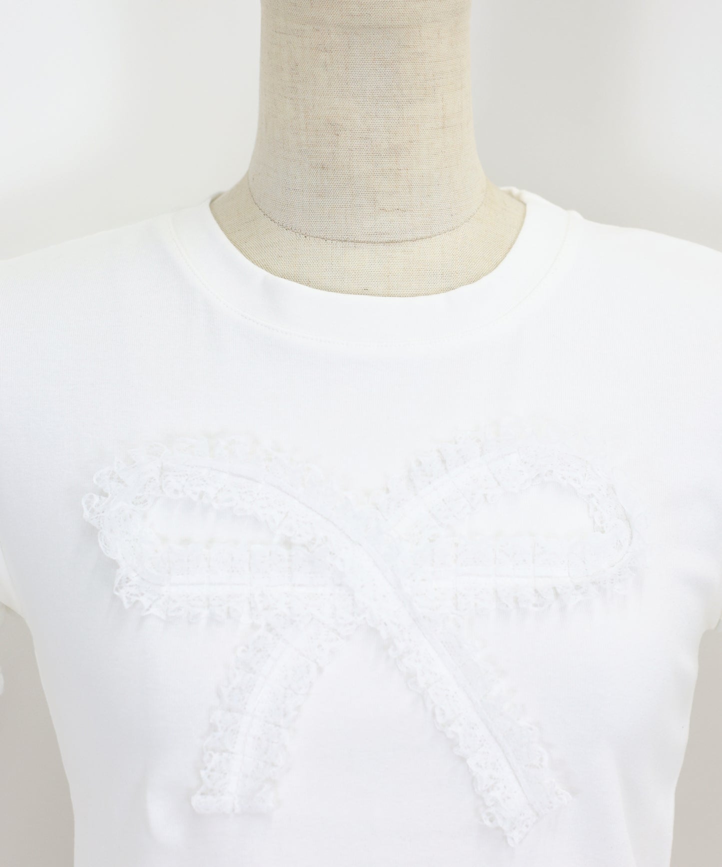 【SALE】レースリボンTシャツ【ネコポス】