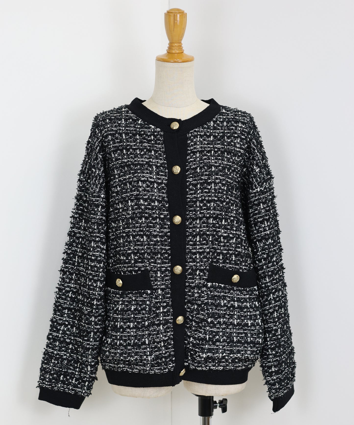 【SALE】ツイードニットジャケット