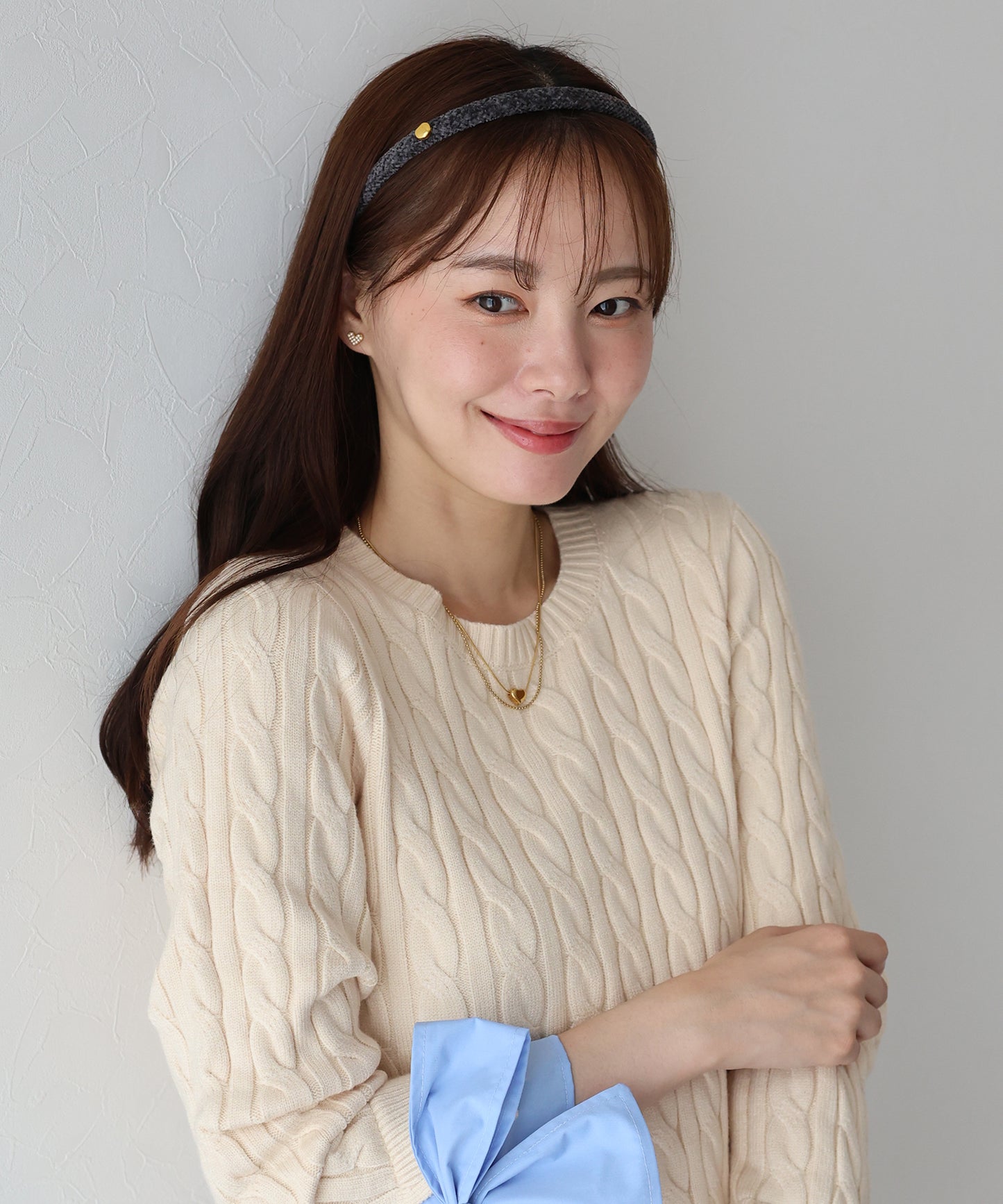 【早割5%OFF】ニュアンスモチーフニットカチューシャ【ネコポス】